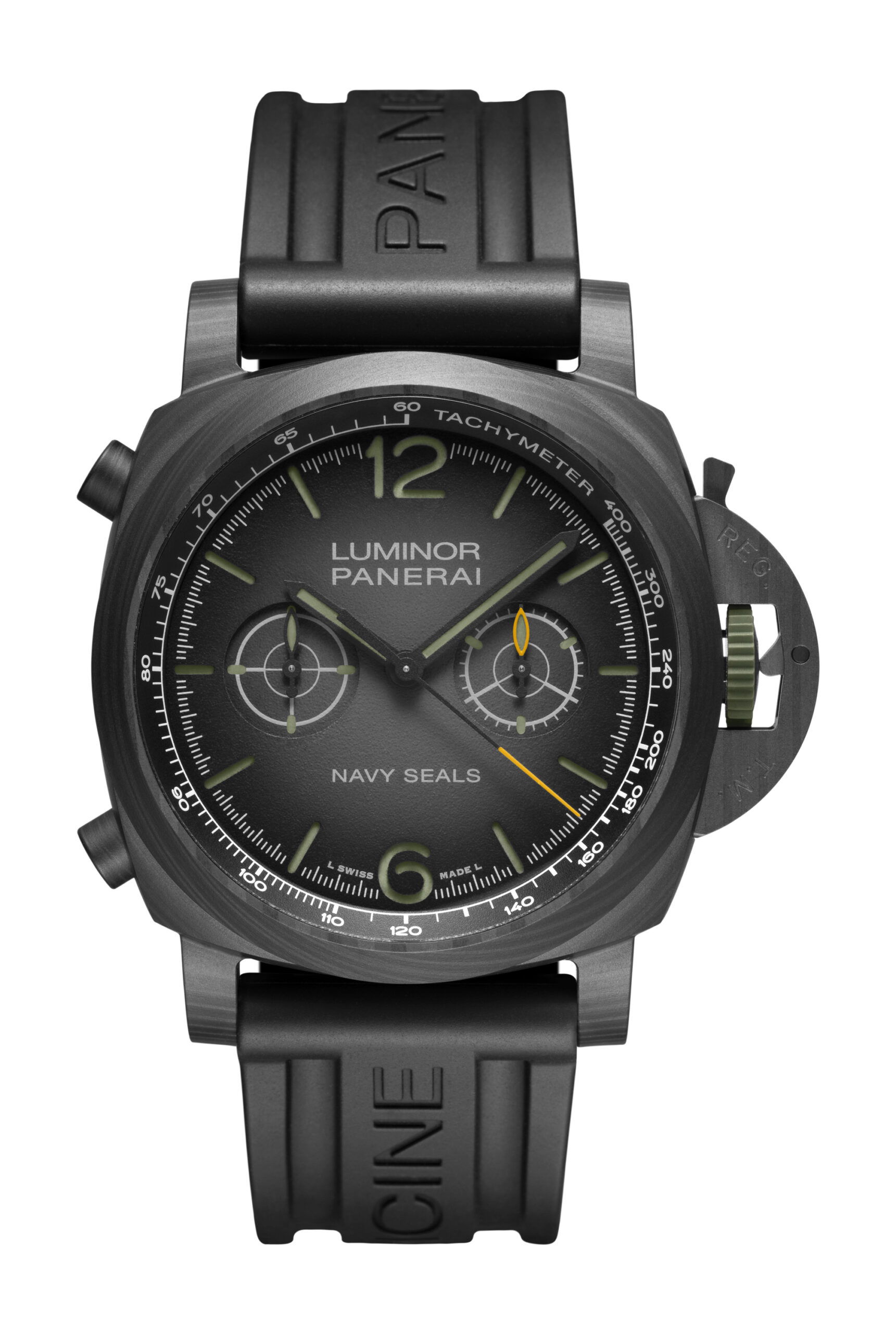 Panerai Luminor Chrono Carbotech Navy SEALs luxury timepiece - detailed view