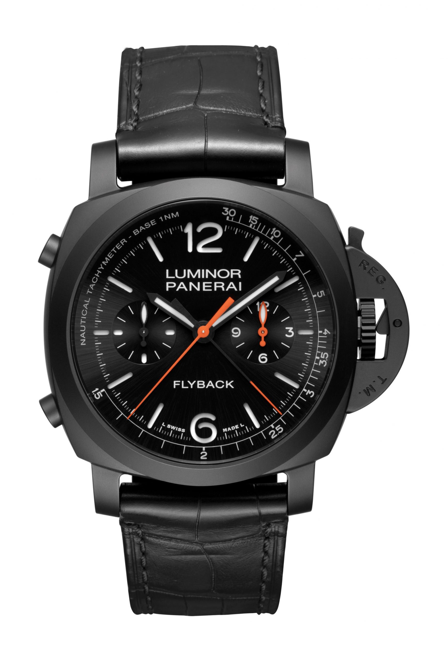 Panerai Luminor Chrono Flyback Ceramica luxury timepiece - detailed view