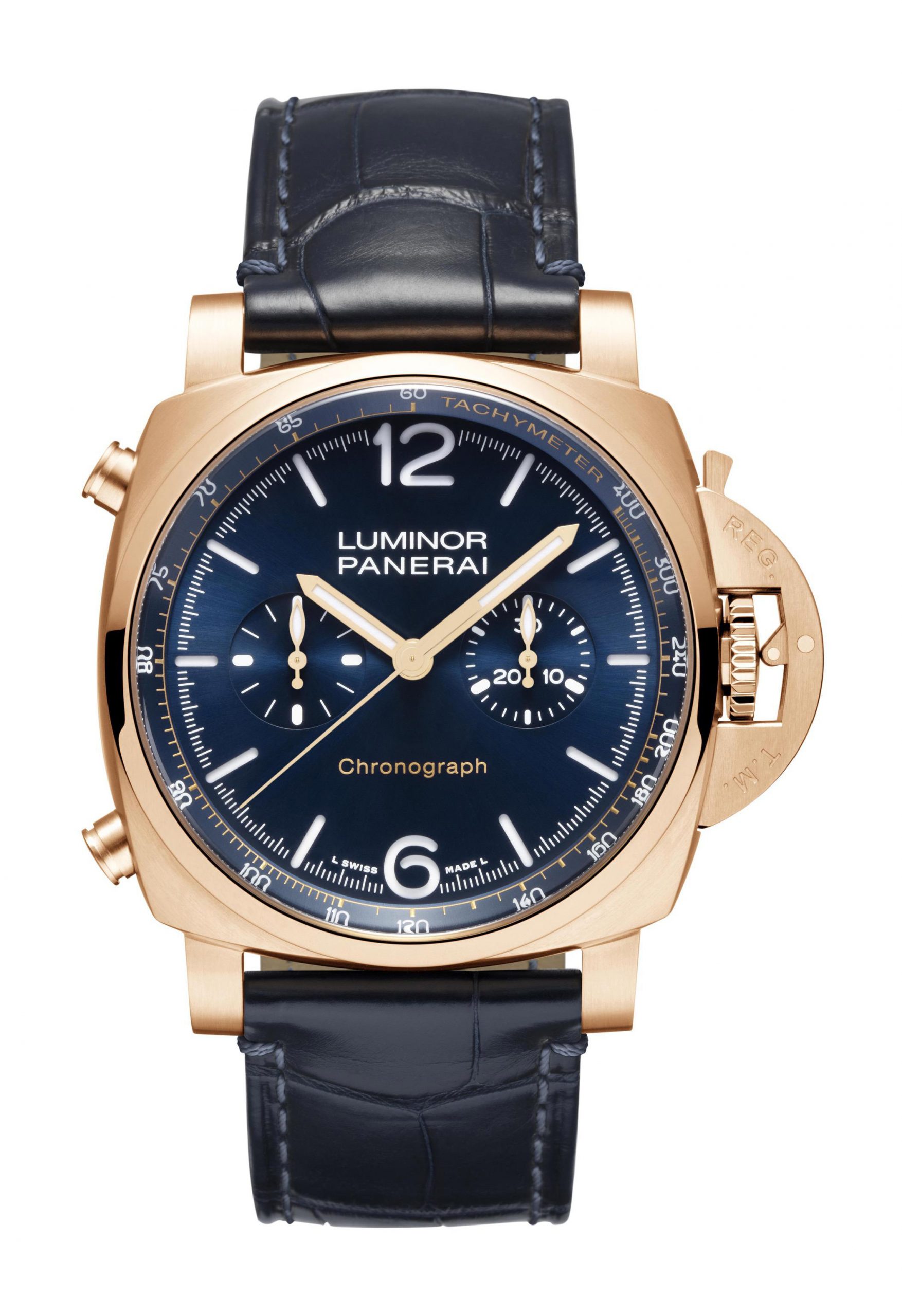 Panerai Luminor Marina Goldtech™ Ble Notte luxury timepiece - detailed view
