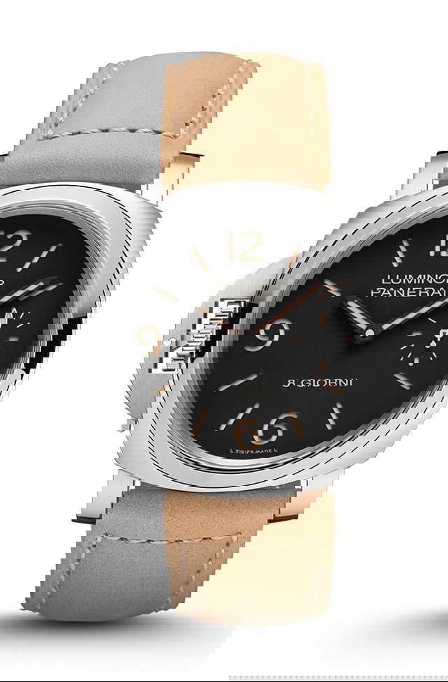Panerai Luminor Destro Otto Giorni luxury timepiece - detailed view