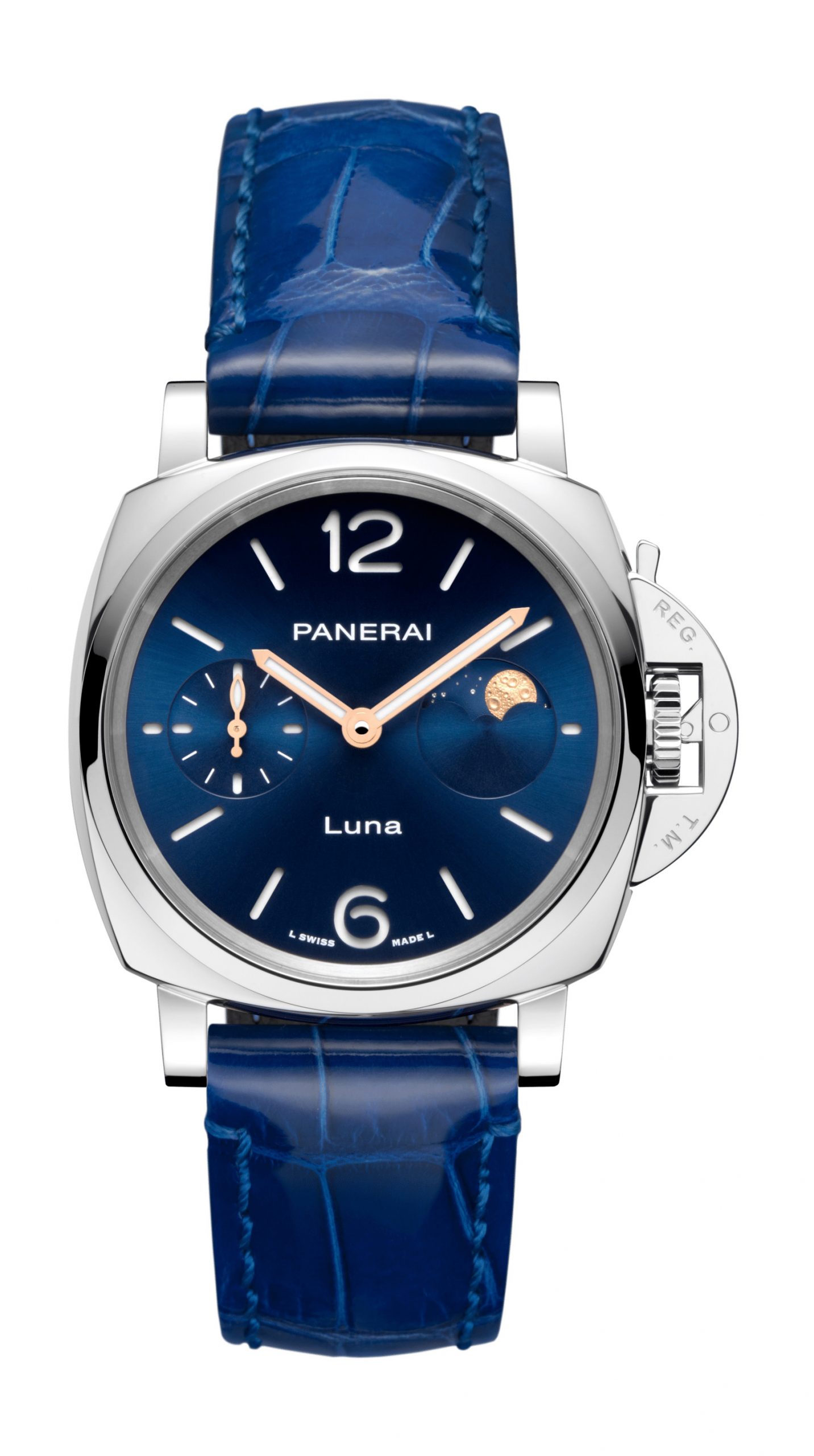 Panerai Luminor Due Luna luxury timepiece - detailed view