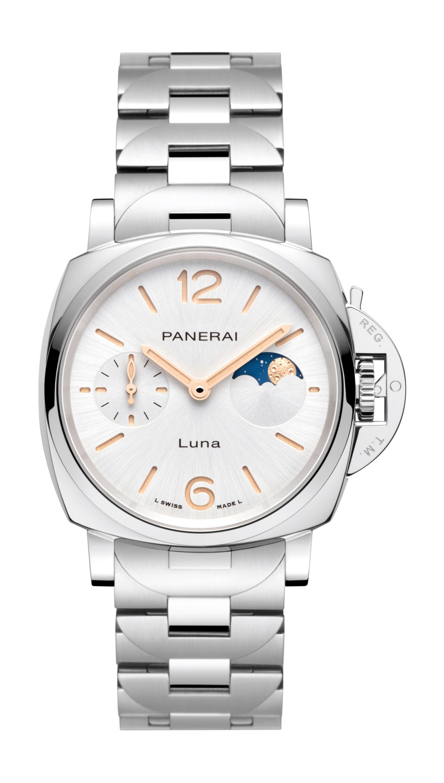 Panerai Luminor Due Luna luxury timepiece - detailed view