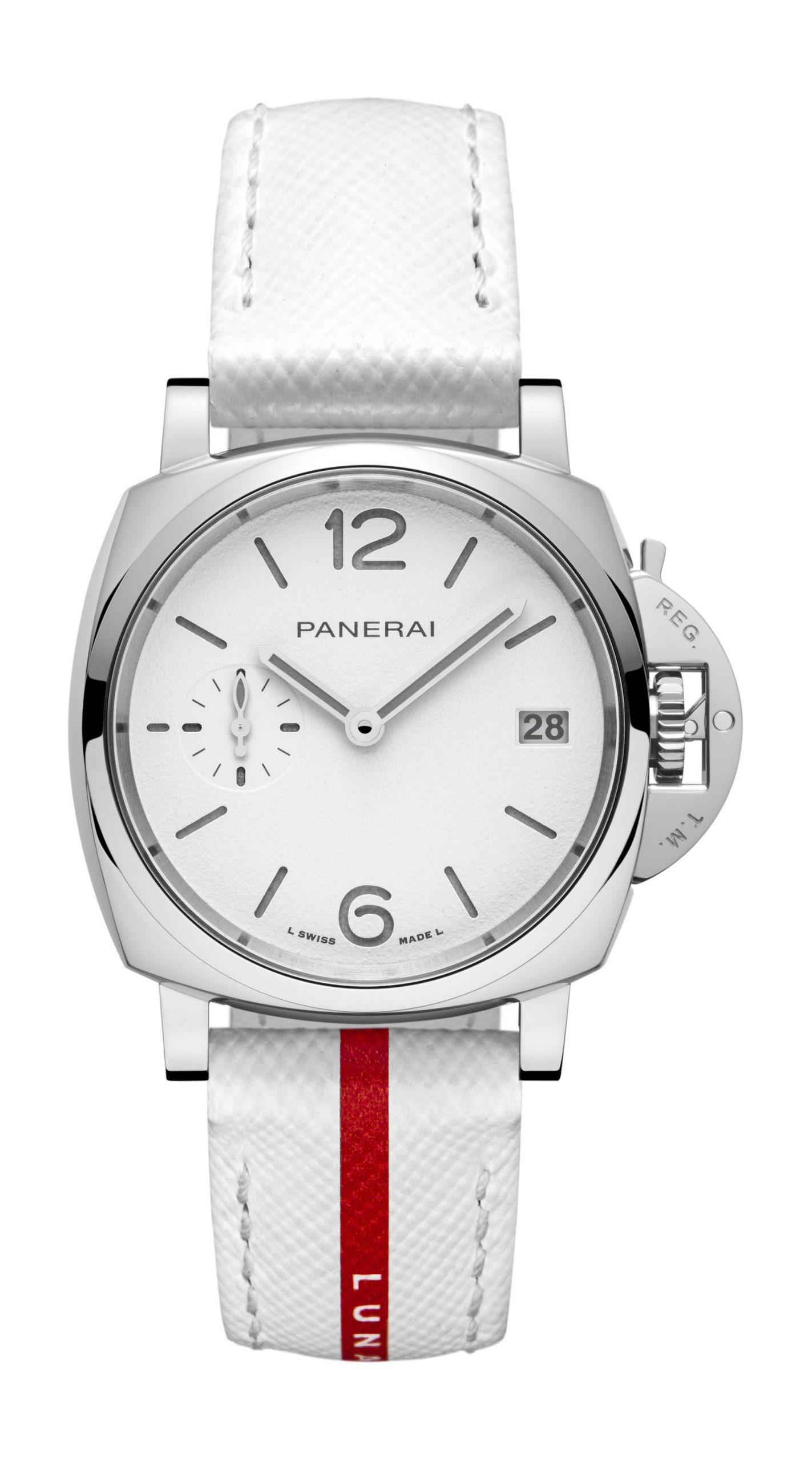 Panerai Luminor Due Luna Rossa luxury timepiece - detailed view