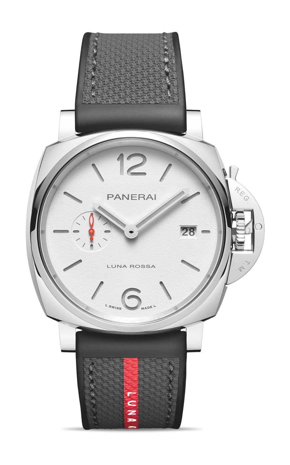 Panerai Luminor Due Luna Rossa luxury timepiece - detailed view