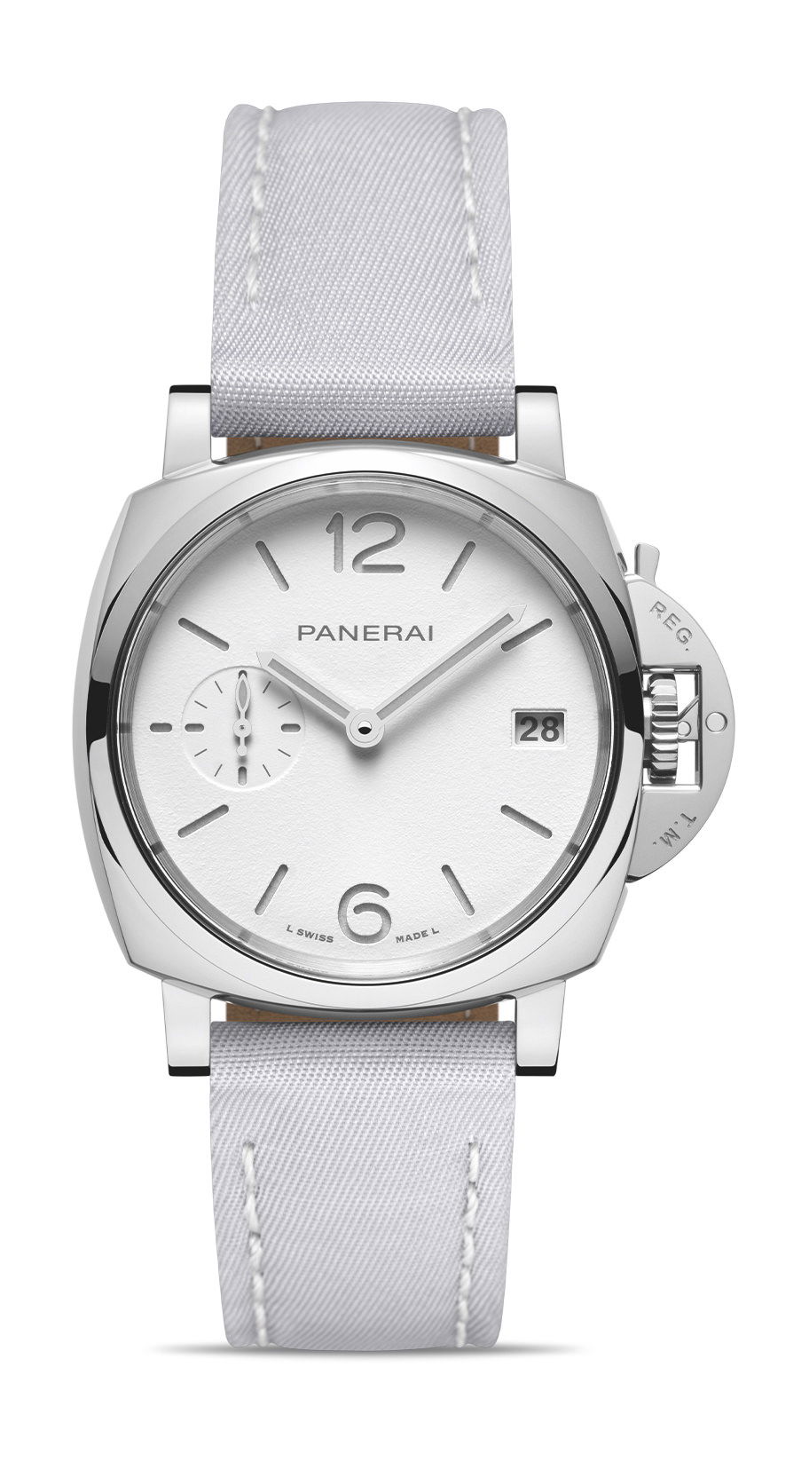 Panerai Luminor Due Prada Re-Nylon luxury timepiece - detailed view