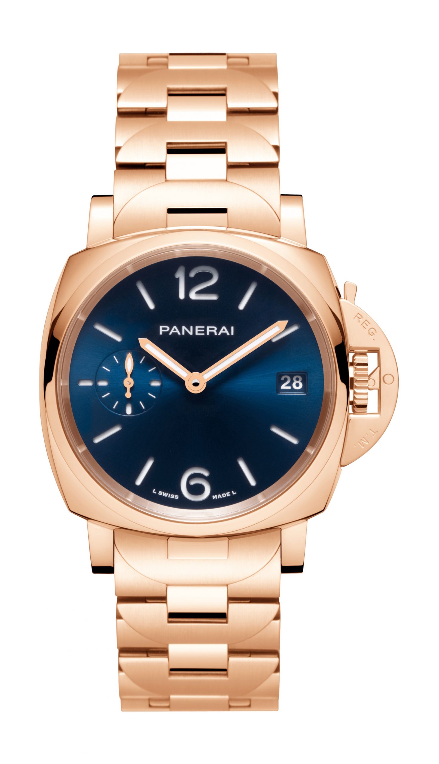 Panerai Luminor Due TuttoOro luxury timepiece - detailed view