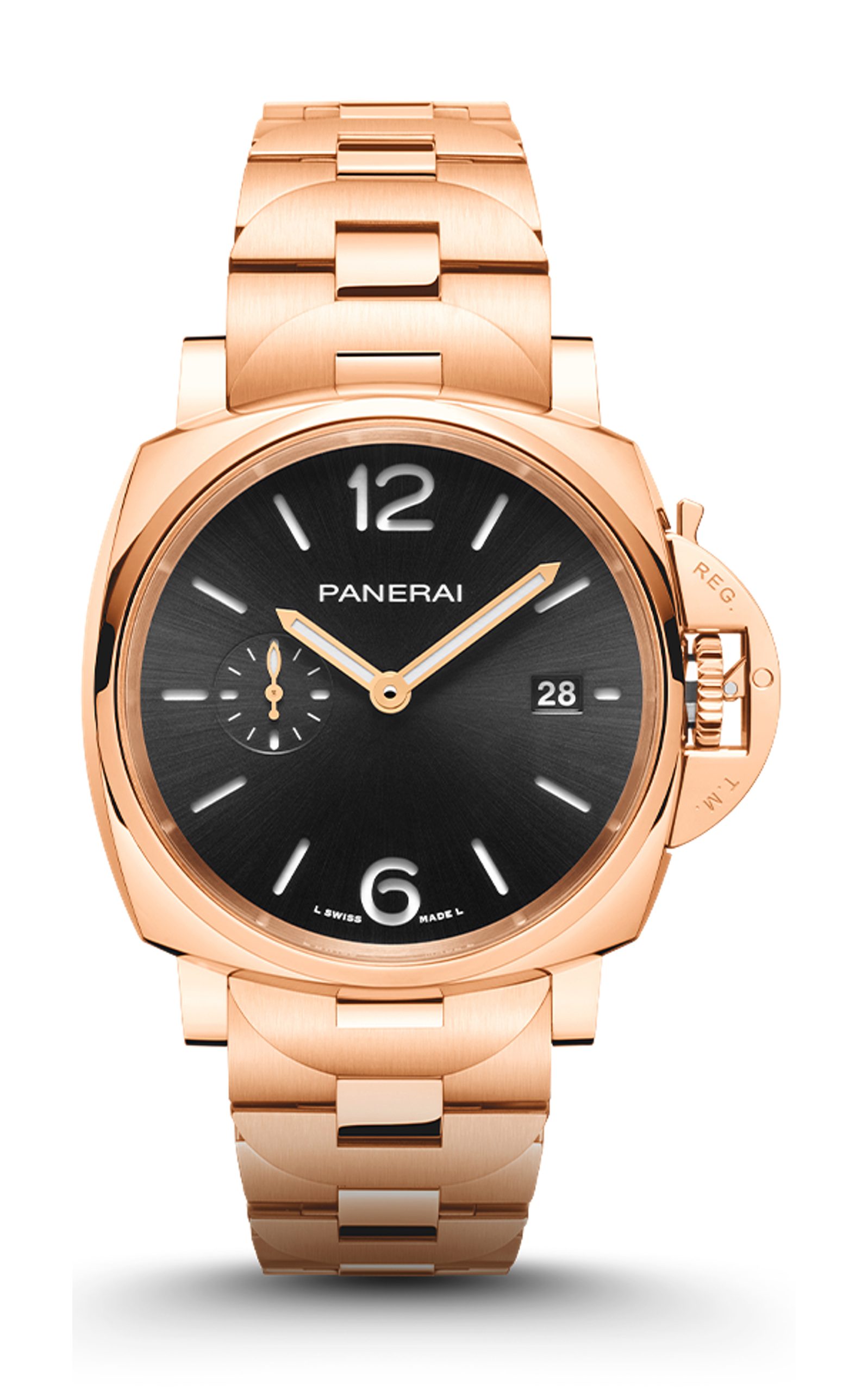 Panerai Luminor Due TuttoOro luxury timepiece - detailed view