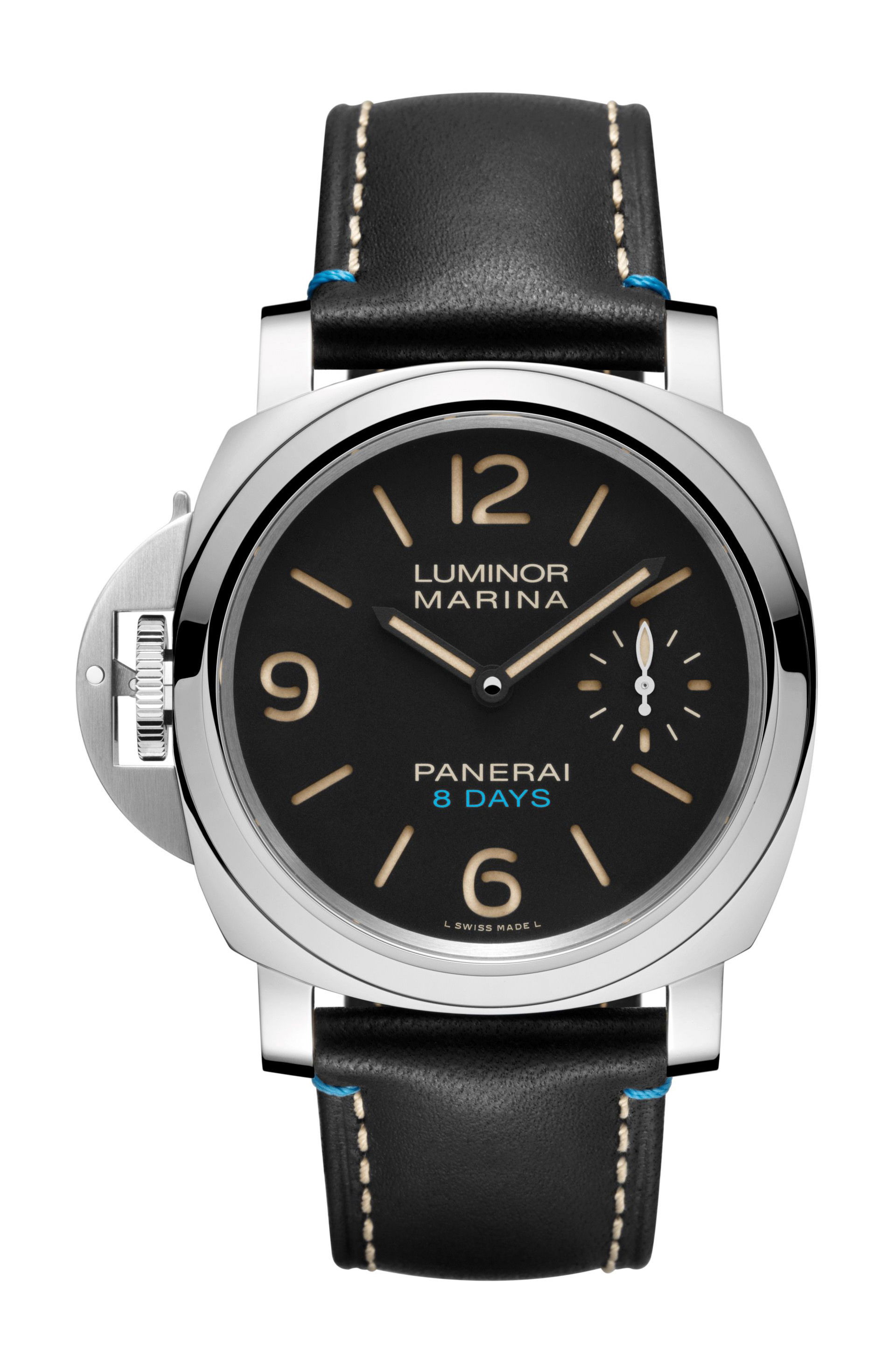 Panerai Luminor Left-Handed 8 Days luxury timepiece - detailed view