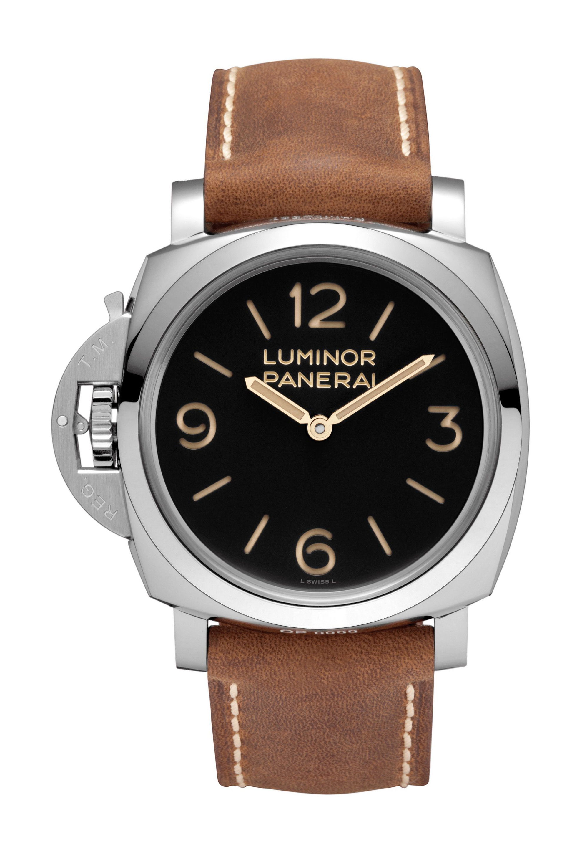 Panerai Luminor Left-Handed luxury timepiece - detailed view
