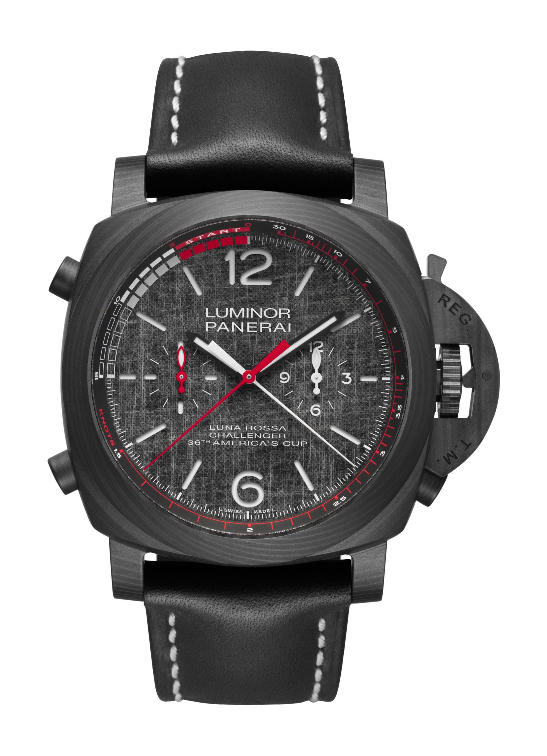 Panerai Luminor Luna Rossa Regatta luxury timepiece - detailed view