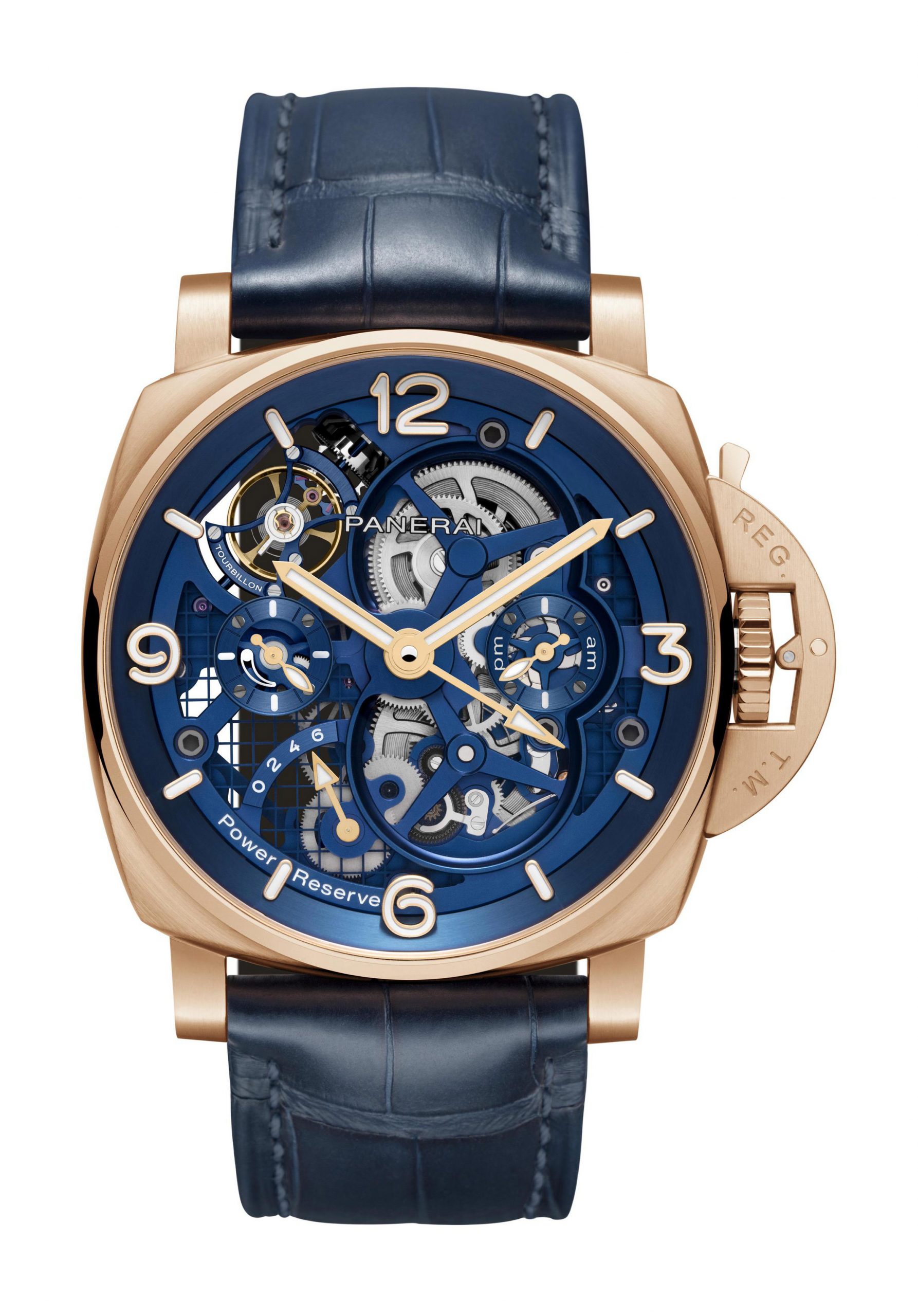 Panerai Luminor Tourbillon GMT luxury timepiece - detailed view