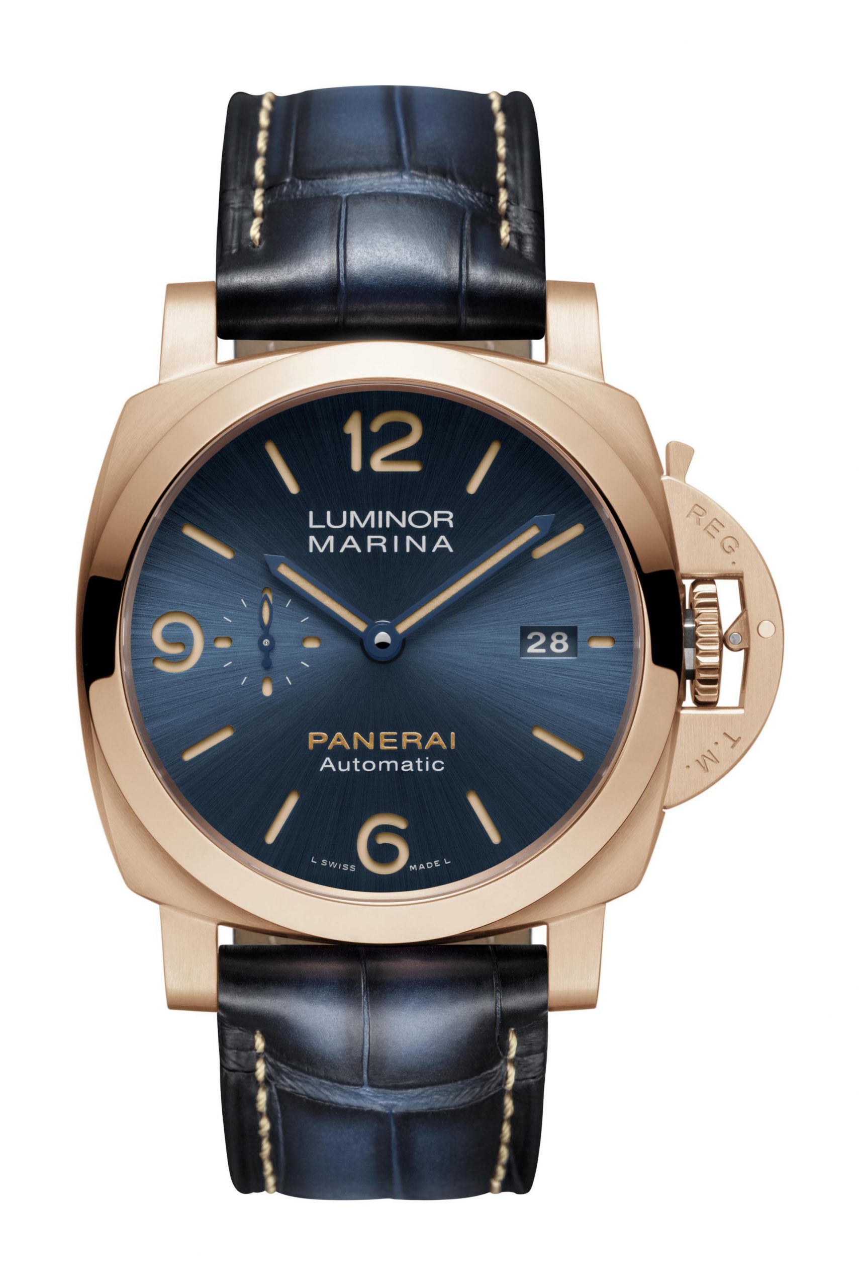 Panerai Luminor Marina Goldtech™ luxury timepiece - detailed view
