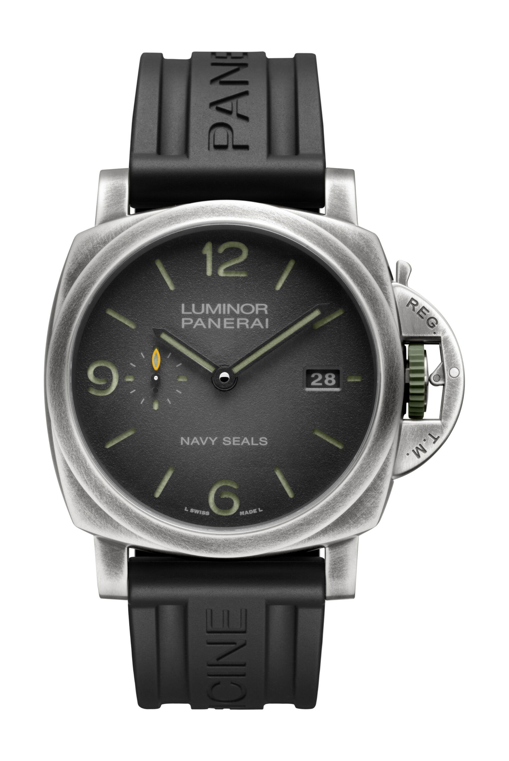 Panerai Luminor Marina Navy SEALs luxury timepiece - detailed view