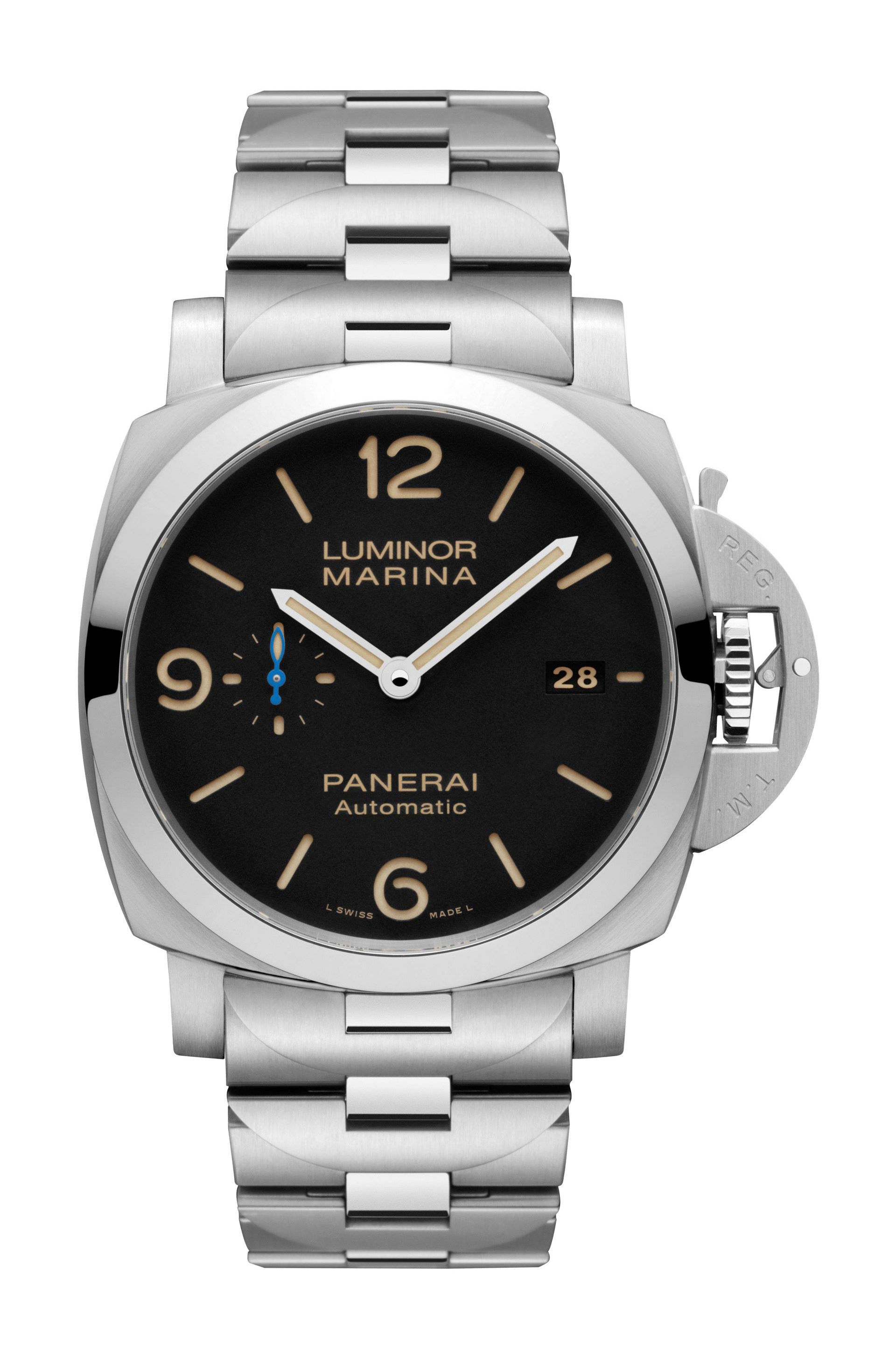 Panerai Luminor Marina luxury timepiece - detailed view