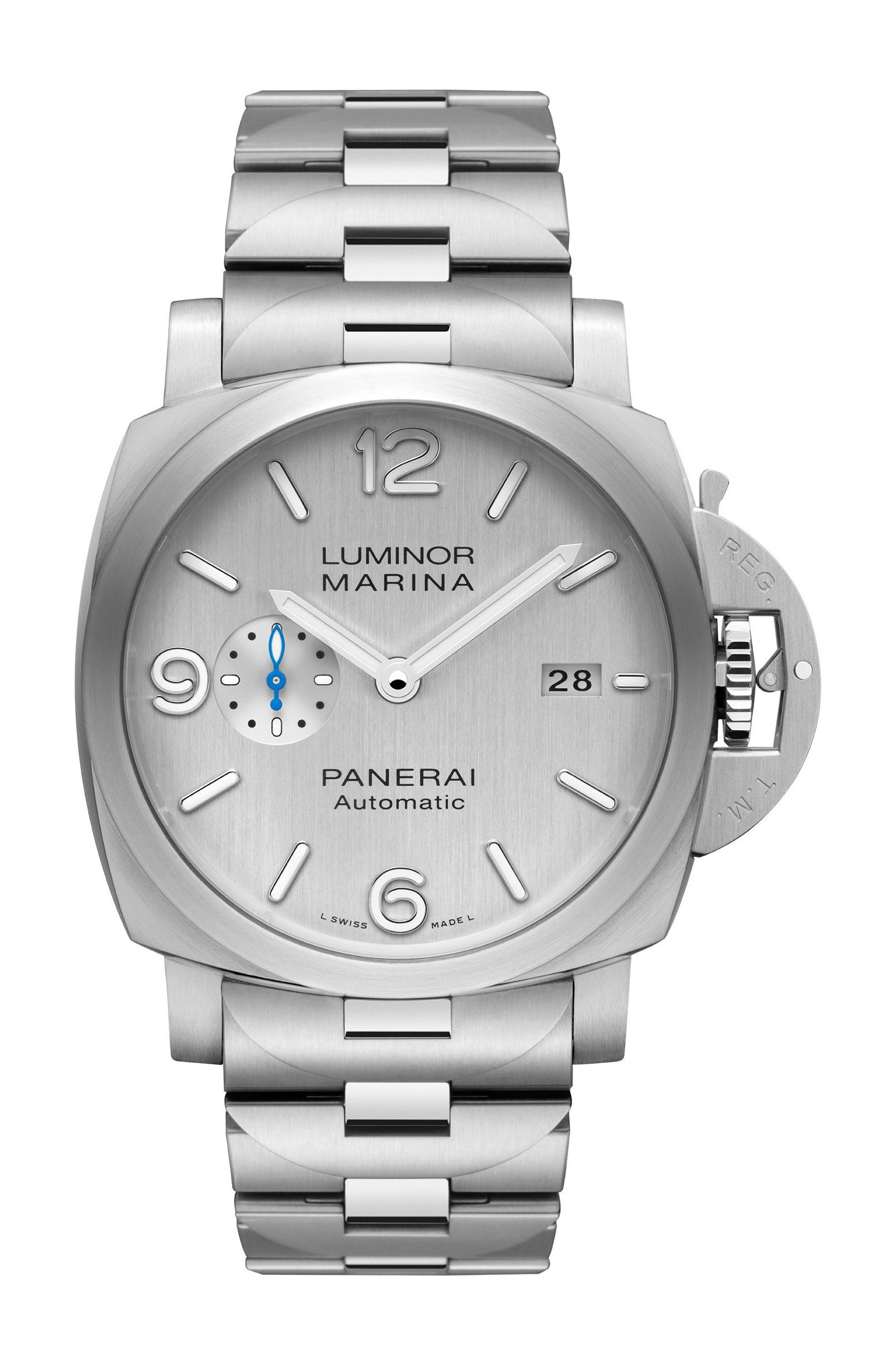 Panerai Luminor Marina luxury timepiece - detailed view