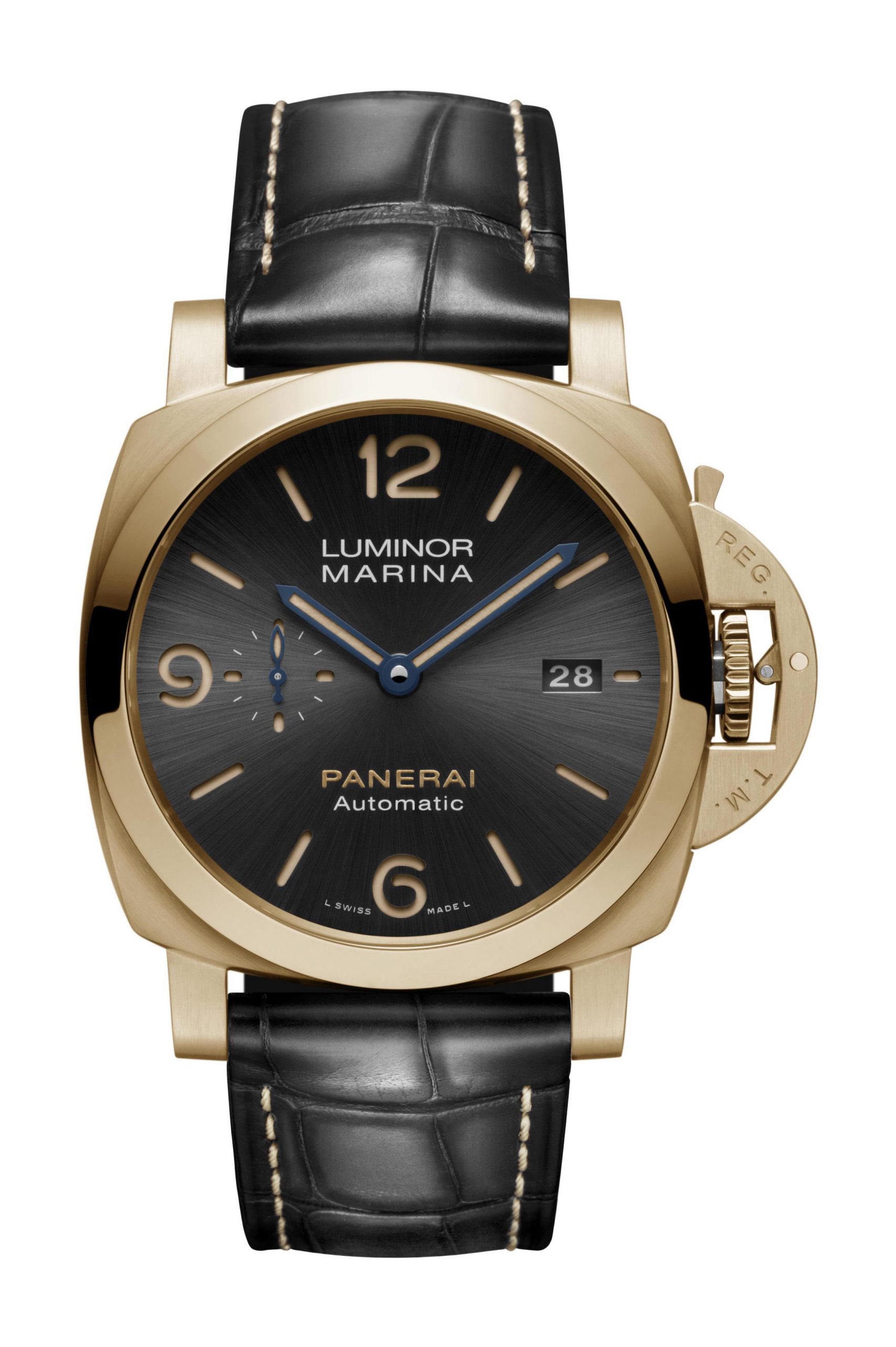 Panerai Luminor Marina luxury timepiece - detailed view