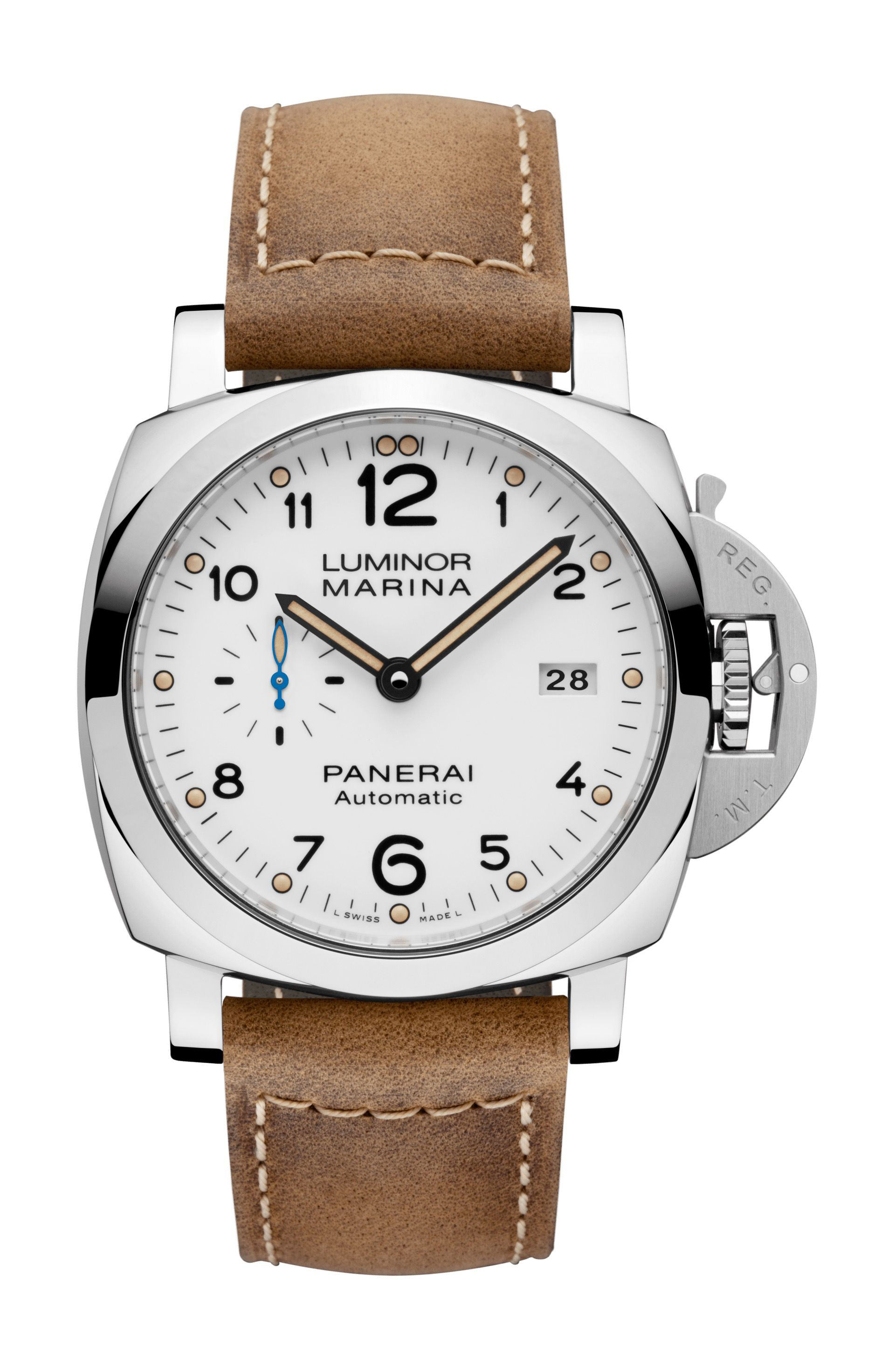 Panerai Luminor Marina luxury timepiece - detailed view