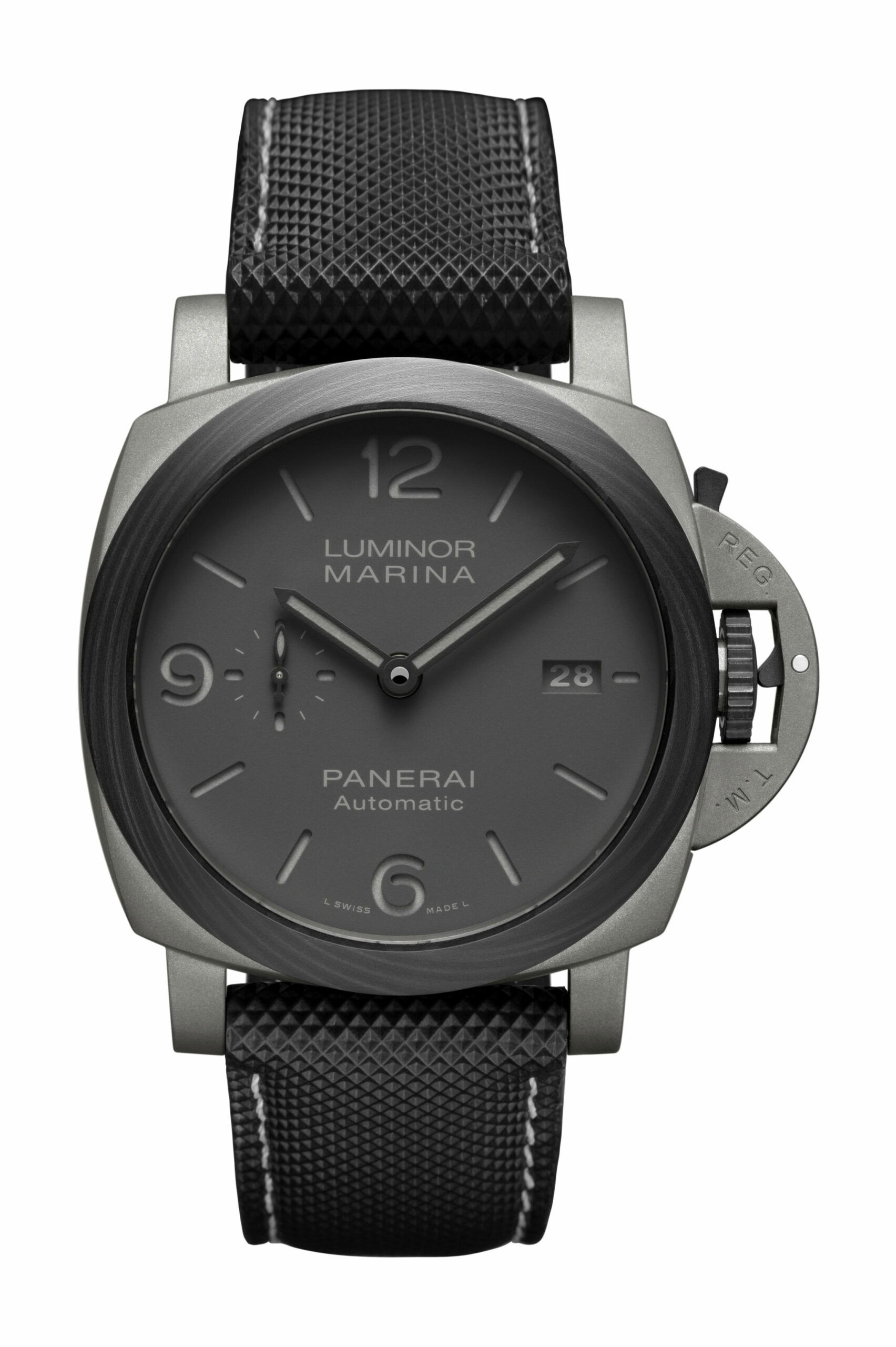 Panerai Luminor Marina TuttoGrigio luxury timepiece - detailed view