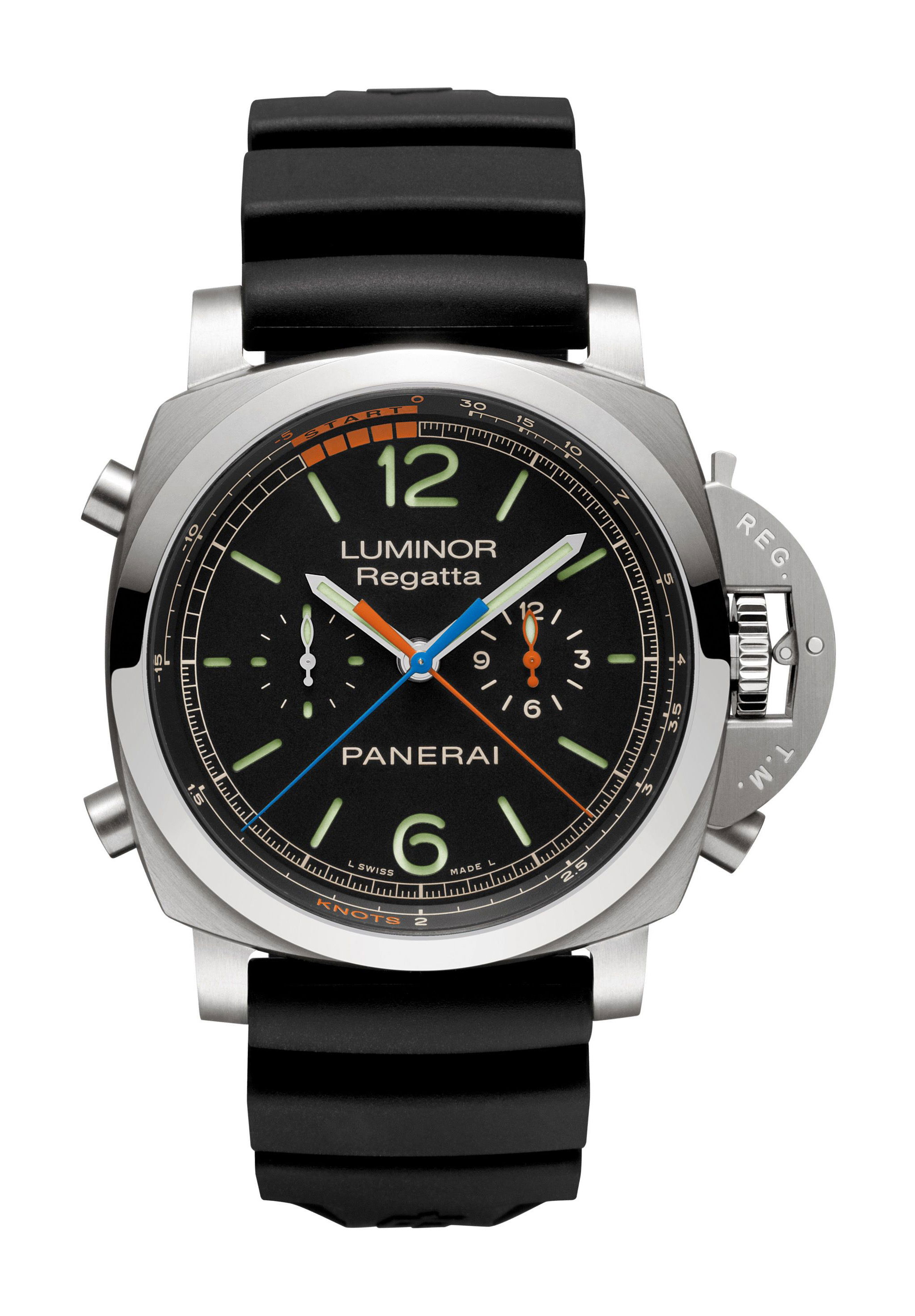Panerai Luminor Regatta Chrono Flyback luxury timepiece - detailed view
