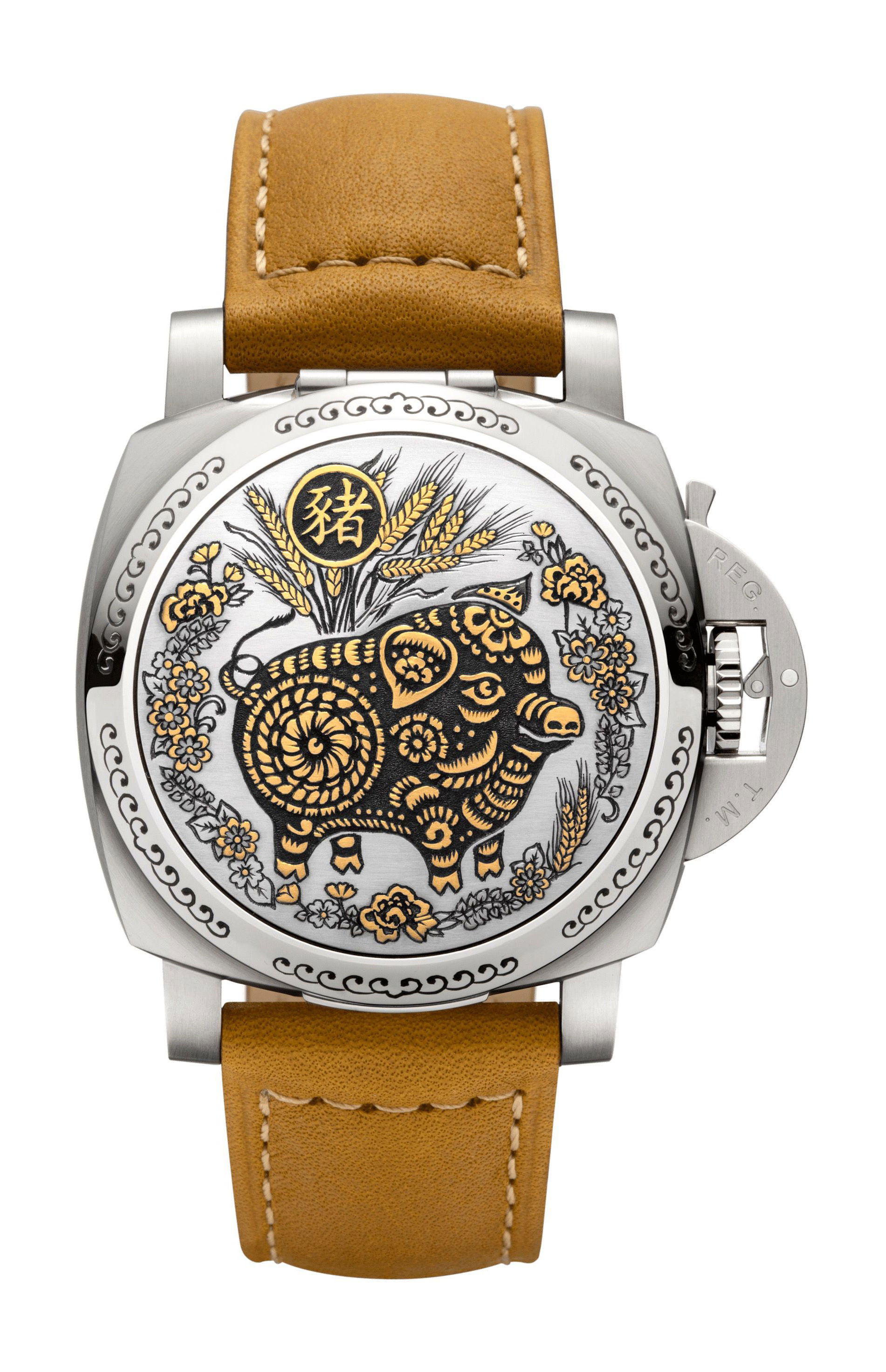 Panerai Luminor Sealand luxury timepiece - detailed view