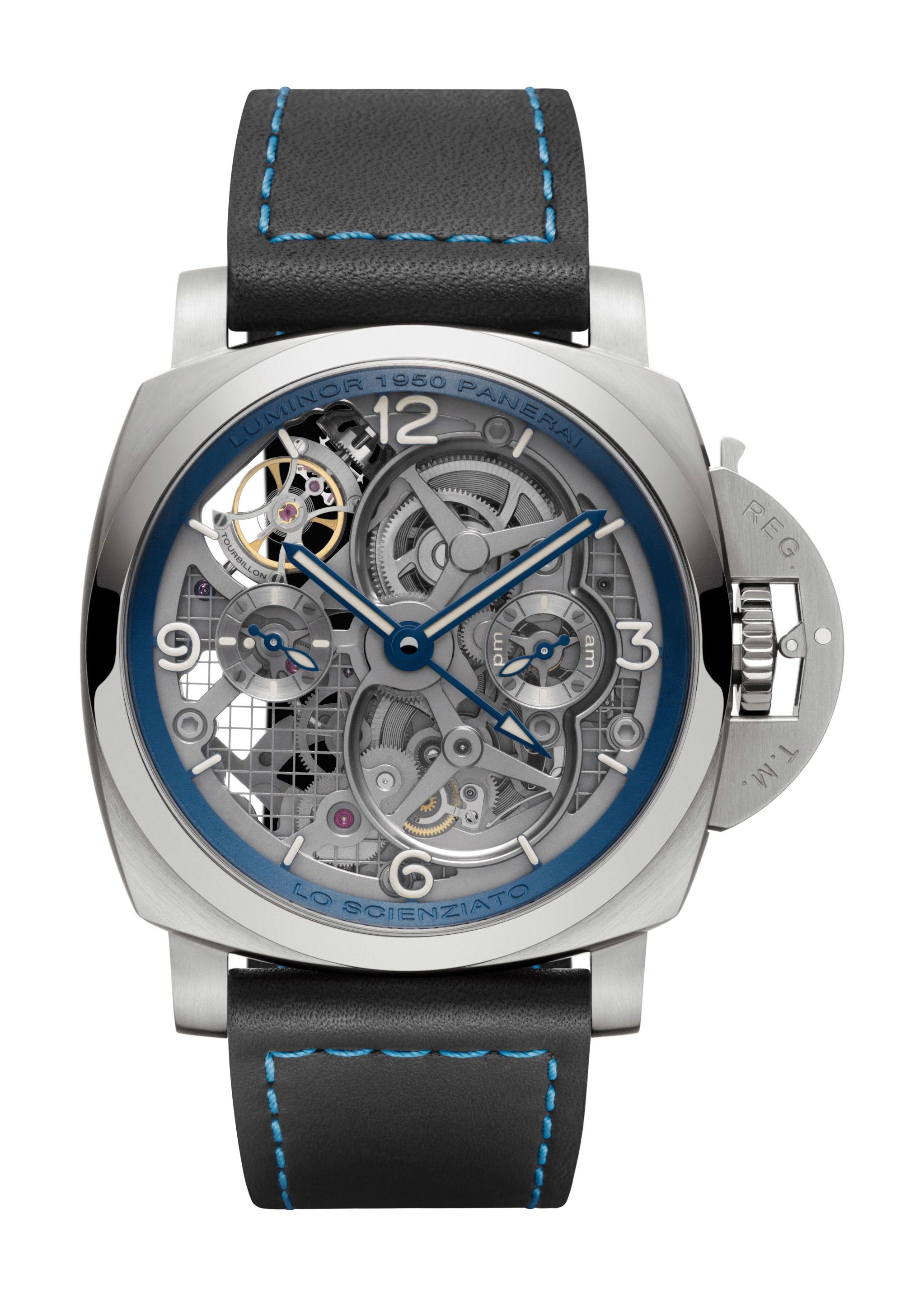 Panerai Luminor Tourbillon GMT luxury timepiece - detailed view
