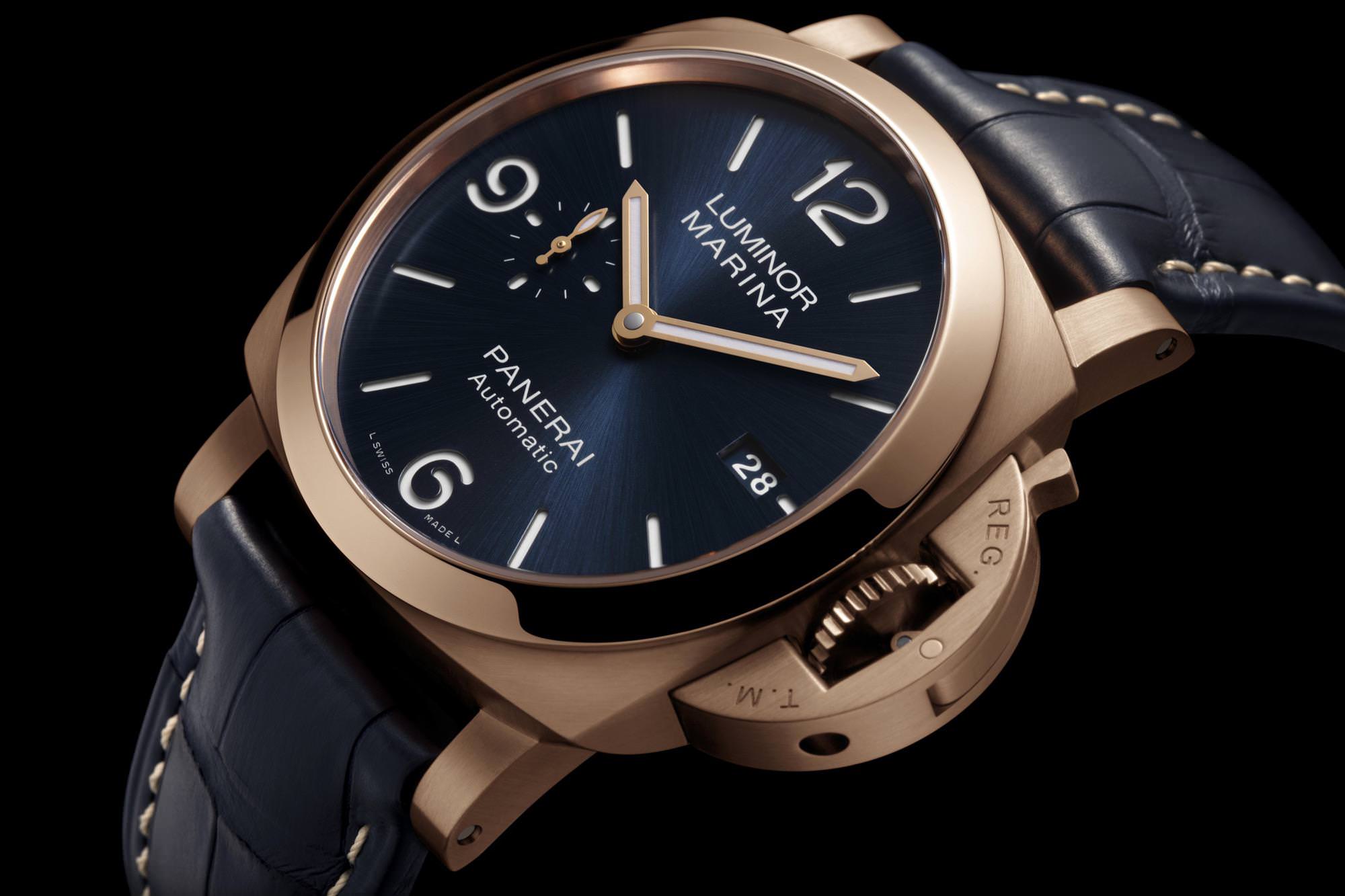 Panerai Luminor Marina Goldtech™ Sole Blu - View 3