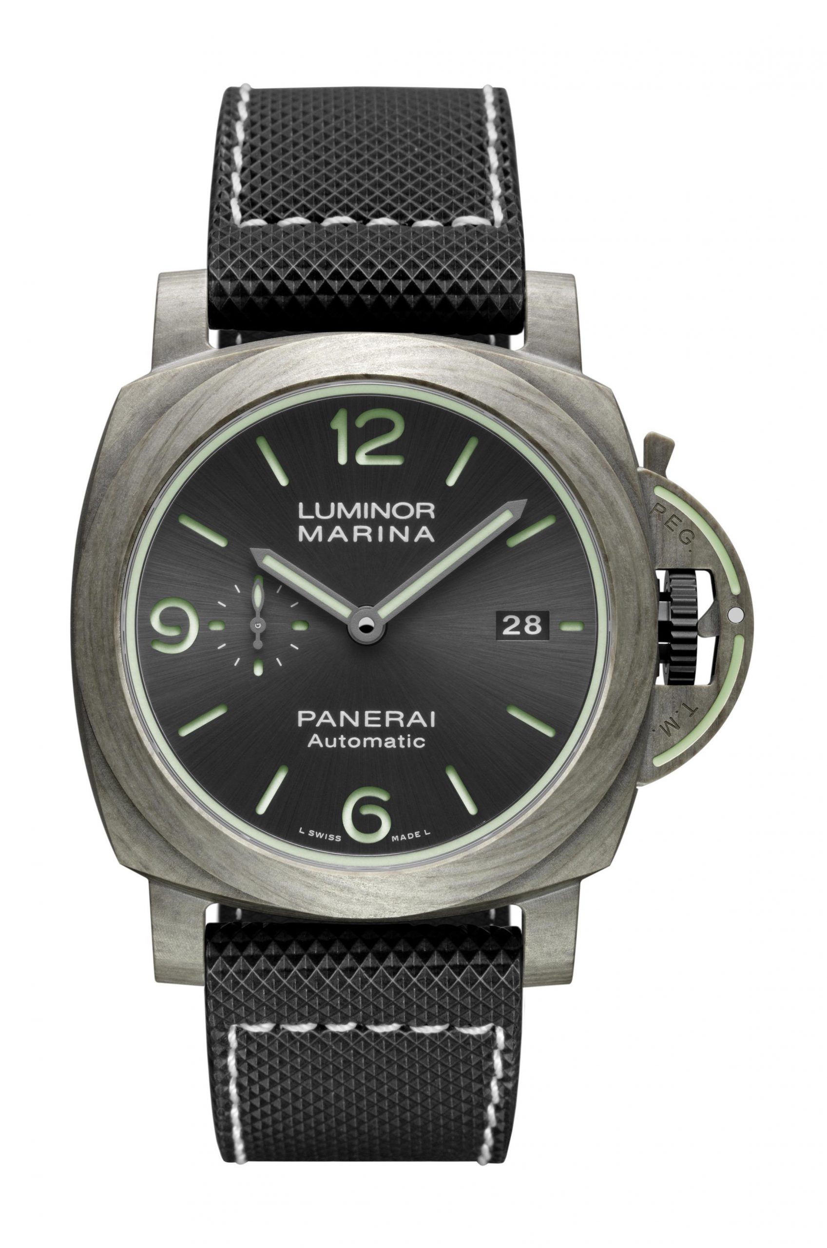 Panerai Luminor Marina luxury timepiece - detailed view