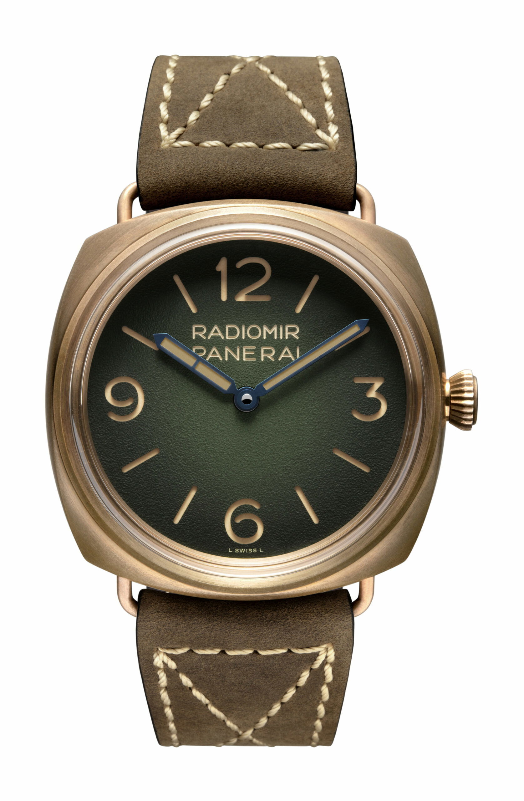 Panerai Radiomir Bronzo luxury timepiece - detailed view