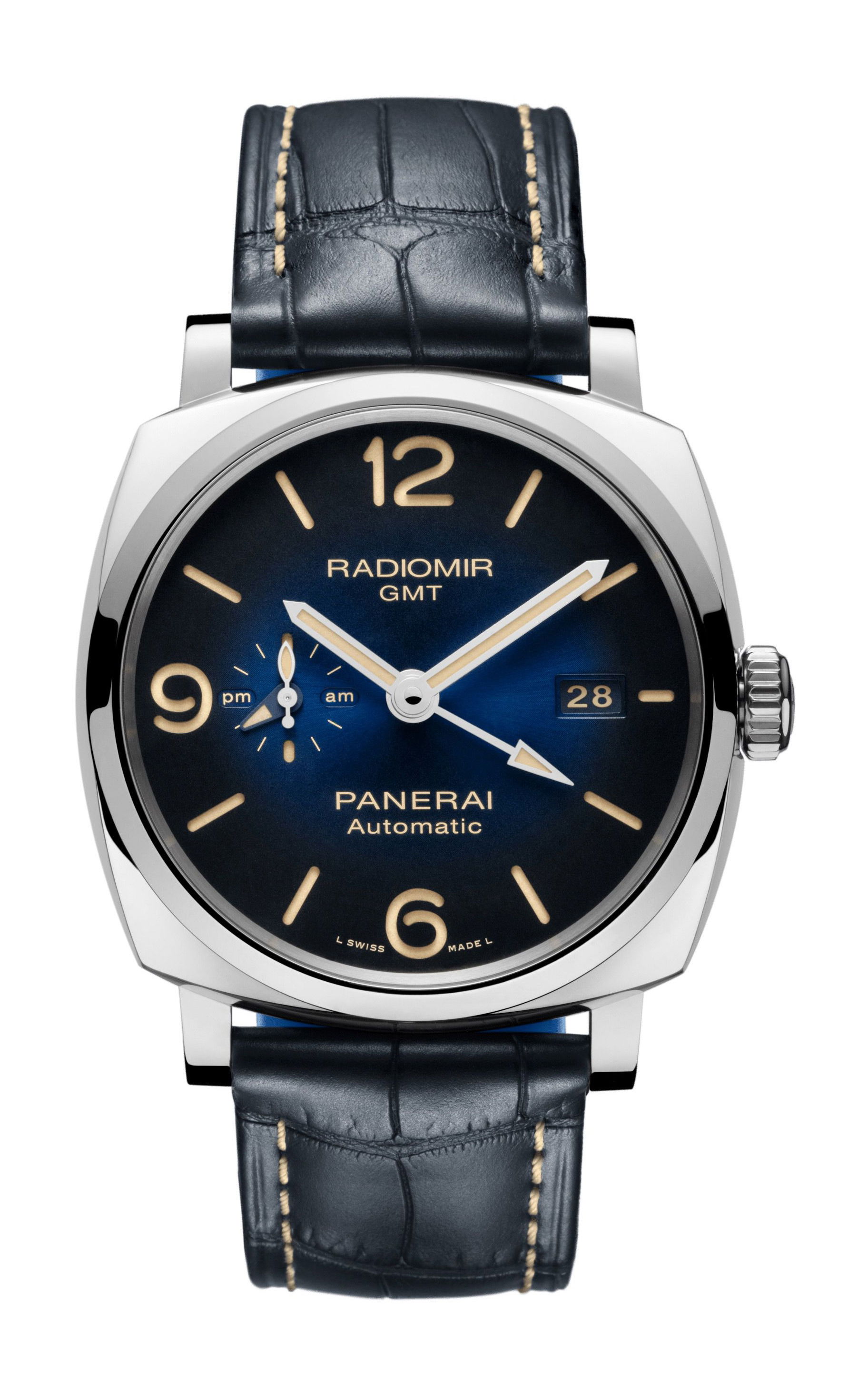 Panerai Radiomir GMT luxury timepiece - detailed view