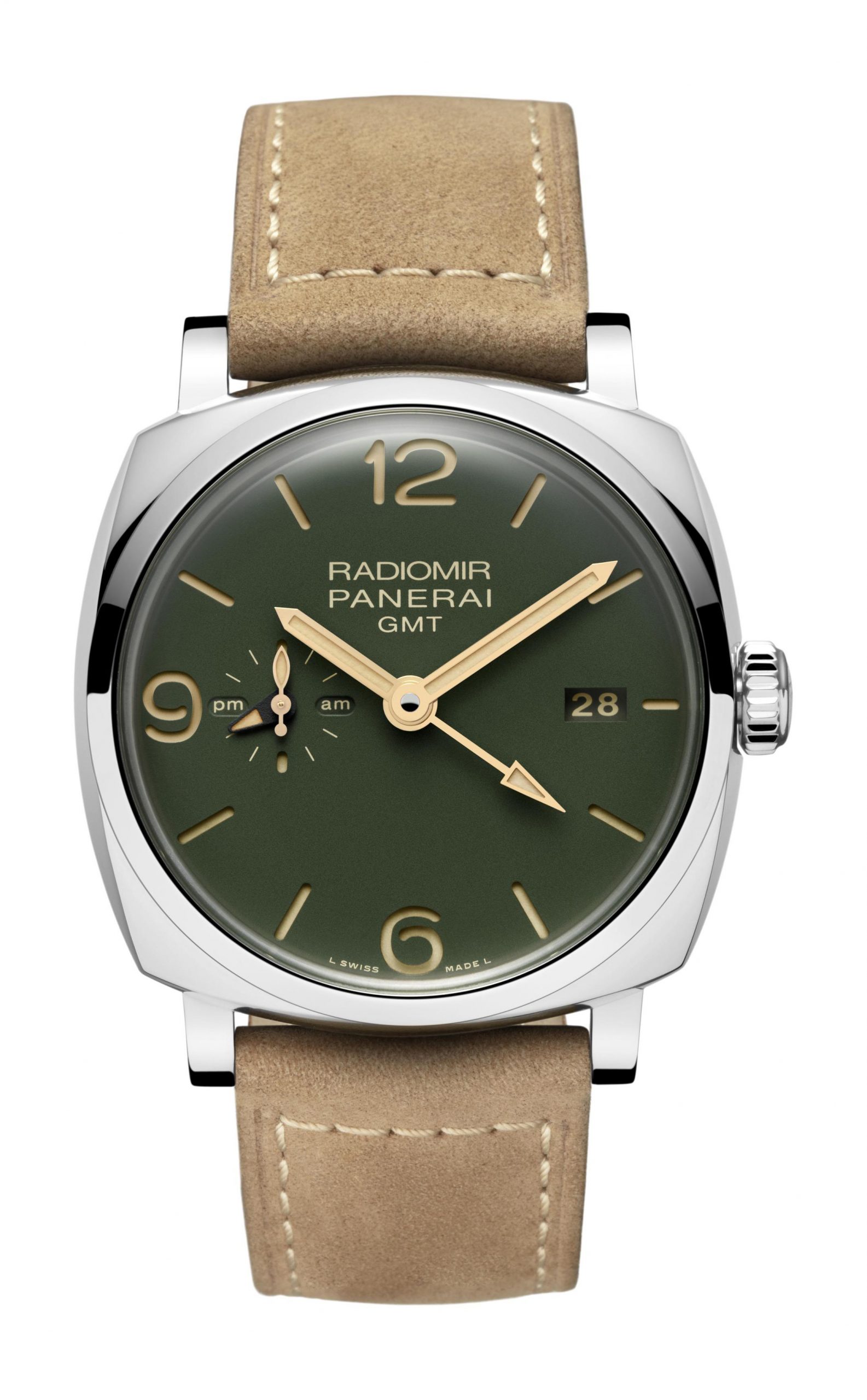 Panerai Radiomir GMT luxury timepiece - detailed view