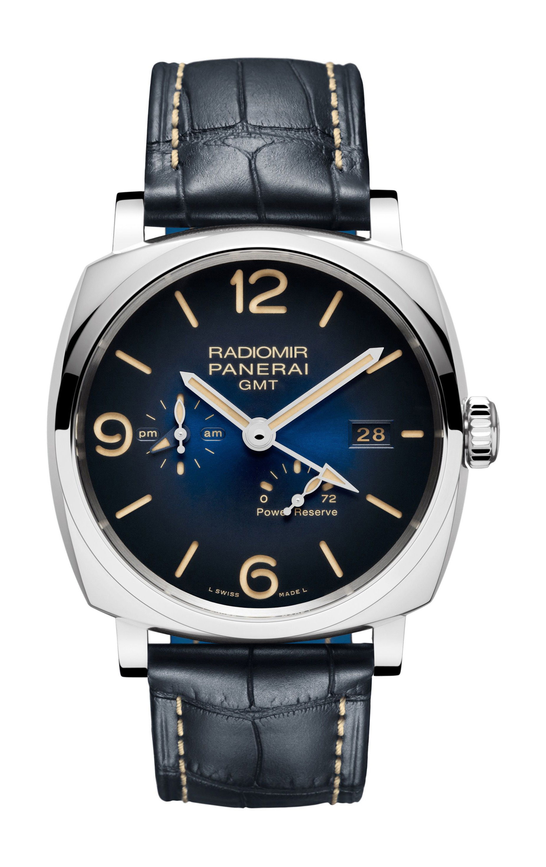 Panerai Radiomir GMT Power Reserve luxury timepiece - detailed view