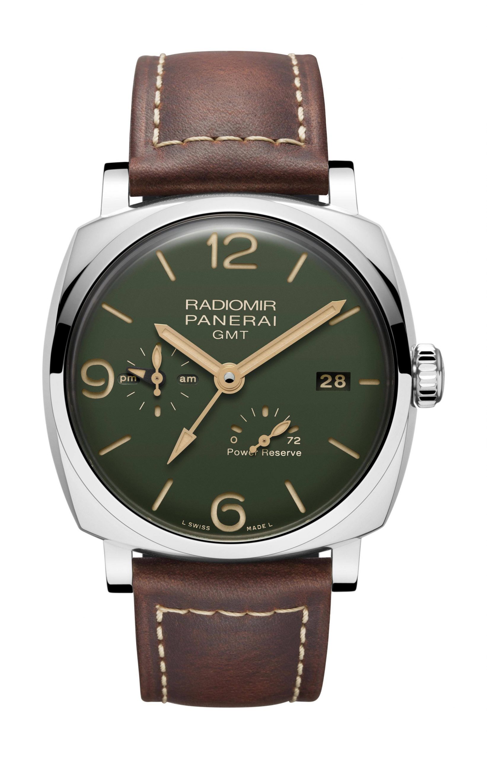 Panerai Radiomir GMT Power Reserve luxury timepiece - detailed view