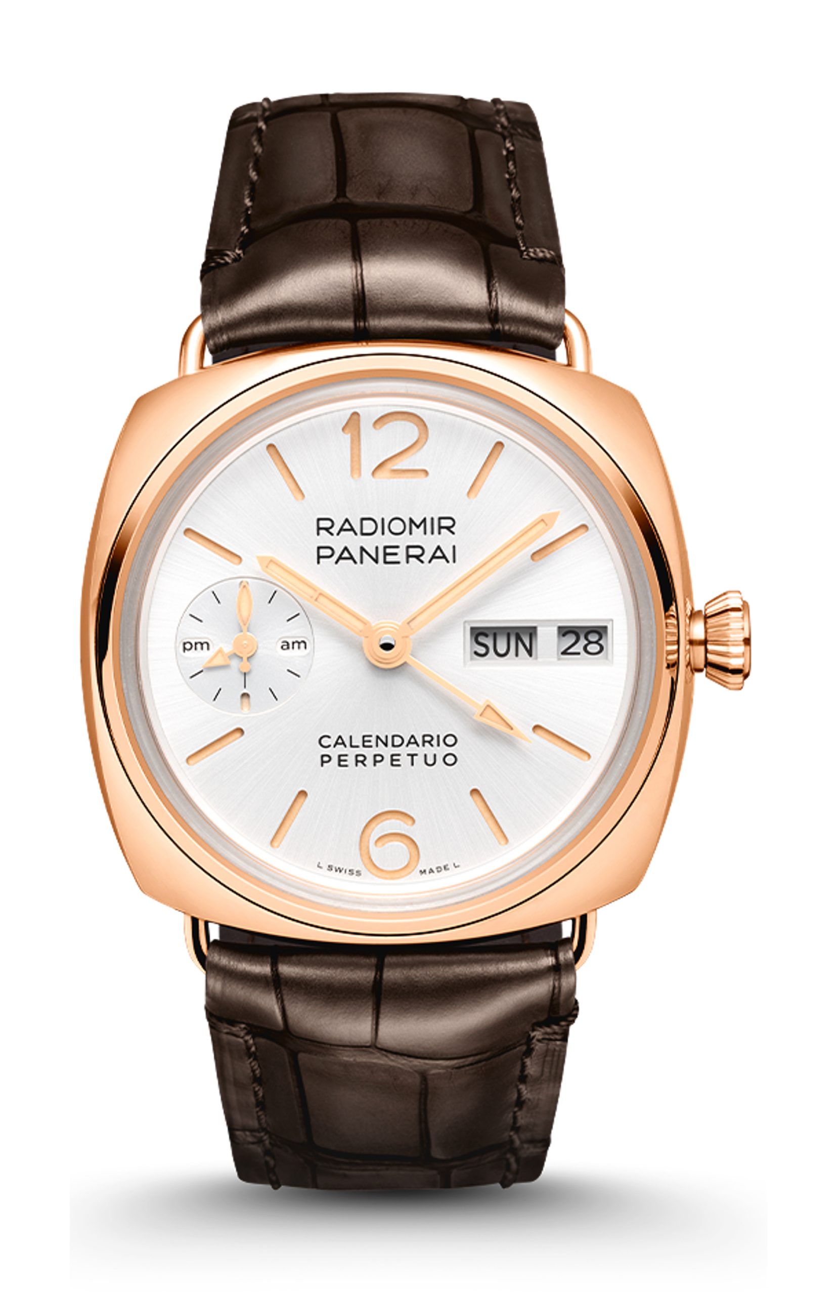Panerai Radiomir Perpetual Calendar GMT Goldtech luxury timepiece - detailed view