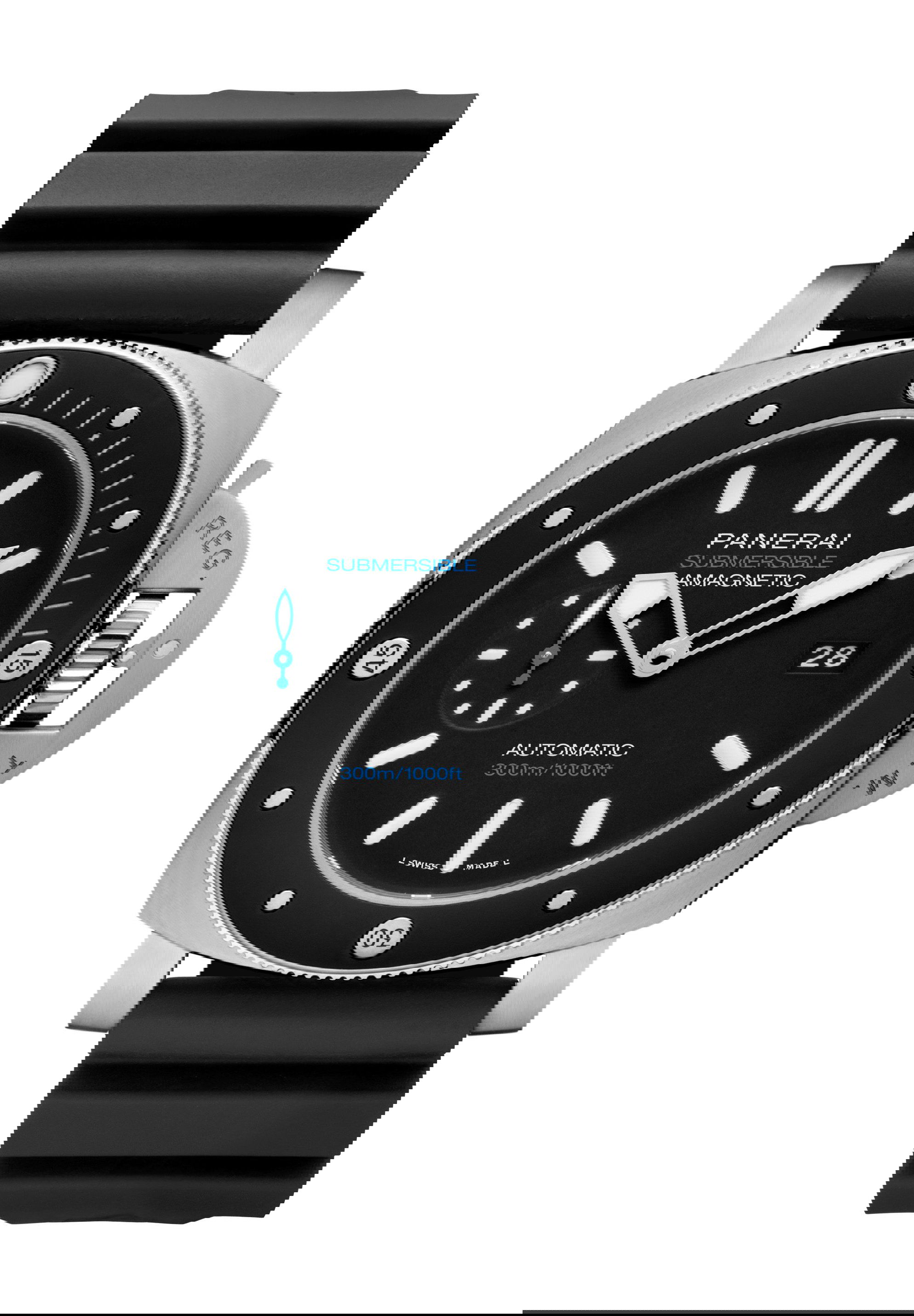 Panerai Submersible Amagnetic luxury timepiece - detailed view