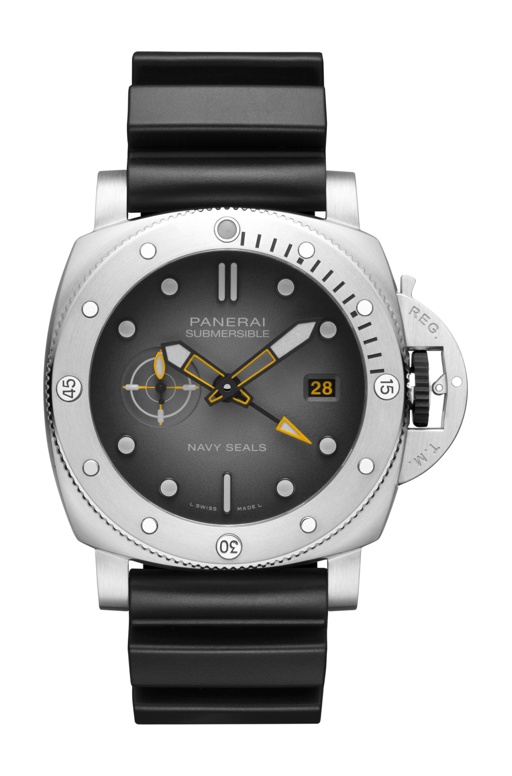 Panerai Submersible BiTempo Navy SEALs luxury timepiece - detailed view