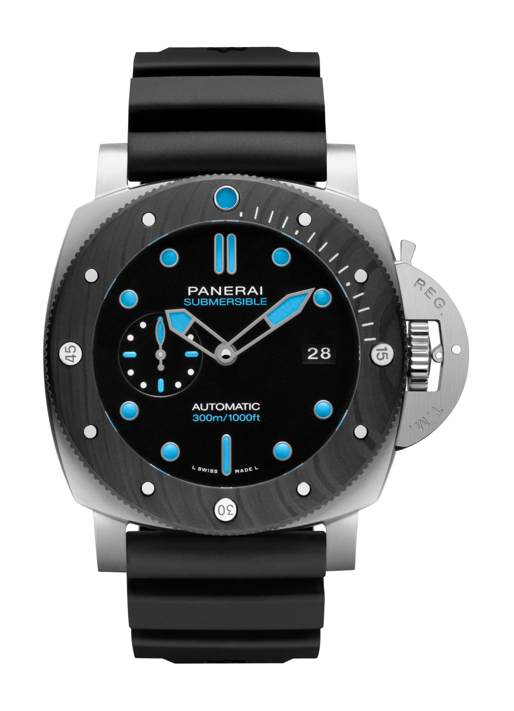 Panerai Submersible BMG-Tech luxury timepiece - detailed view