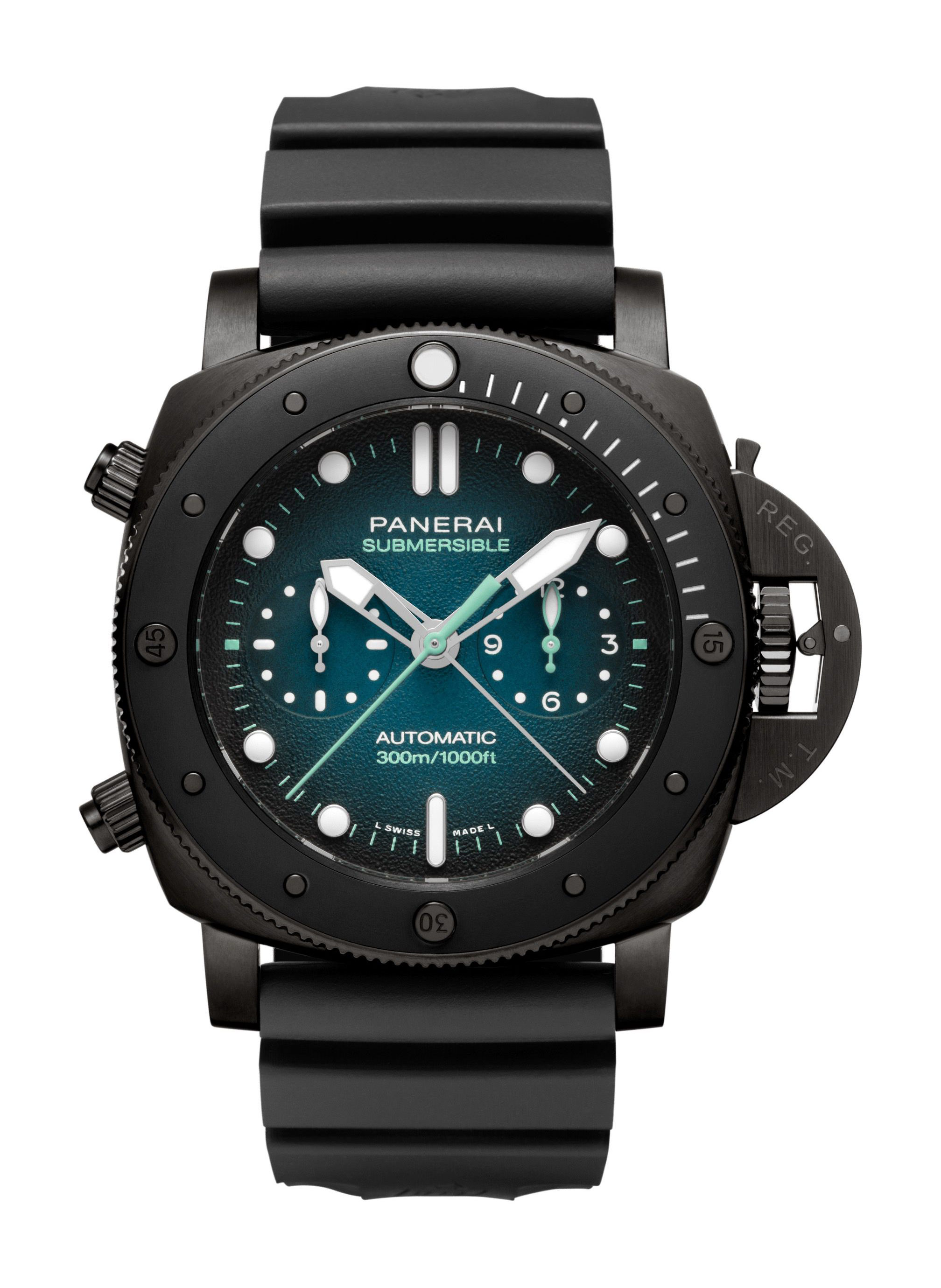 Panerai Submersible Chrono Guillaume Nery Edition luxury timepiece - detailed view