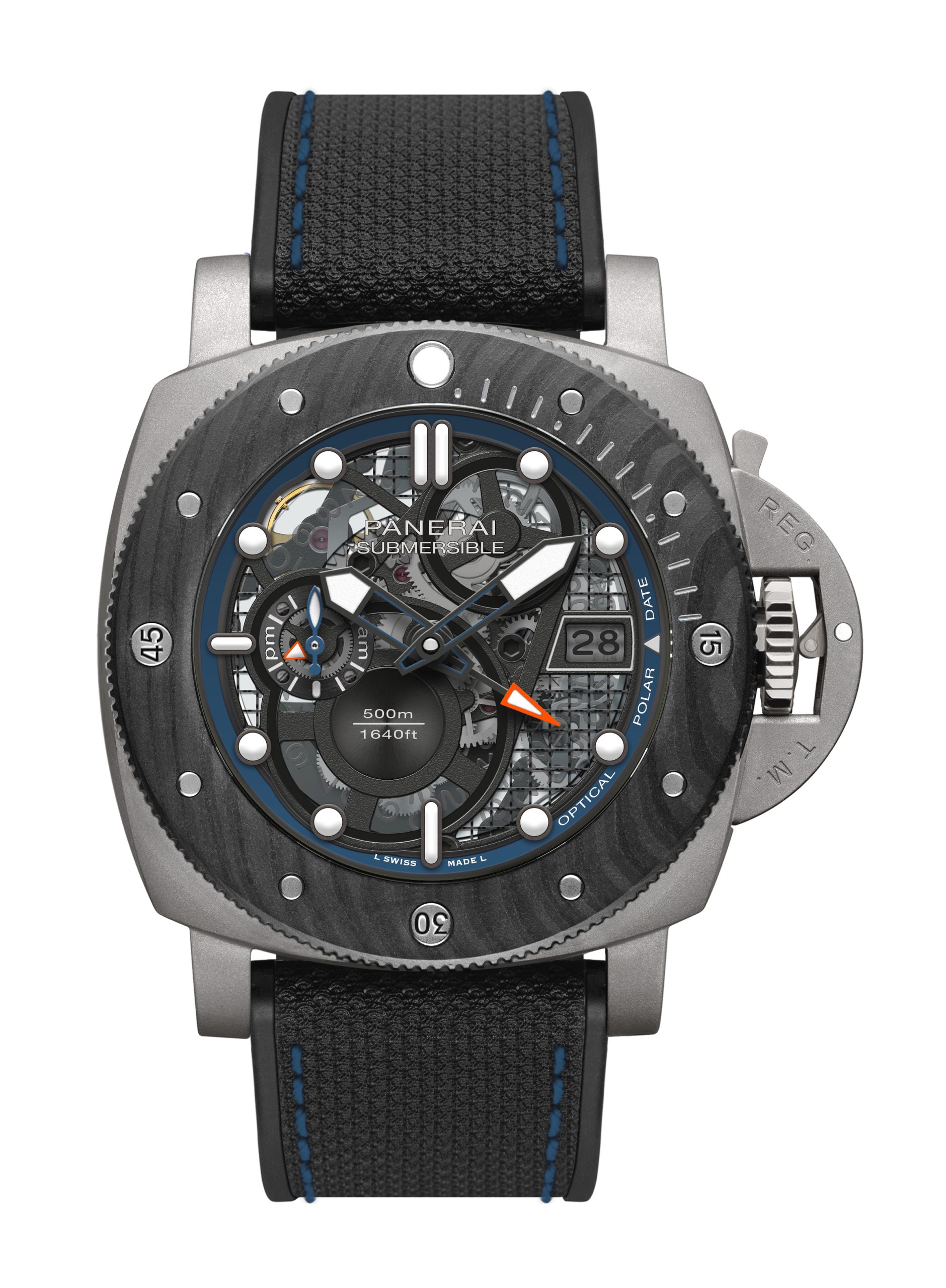Panerai Submersible GMT Titanio Mike Horn Experience Edition luxury timepiece - detailed view