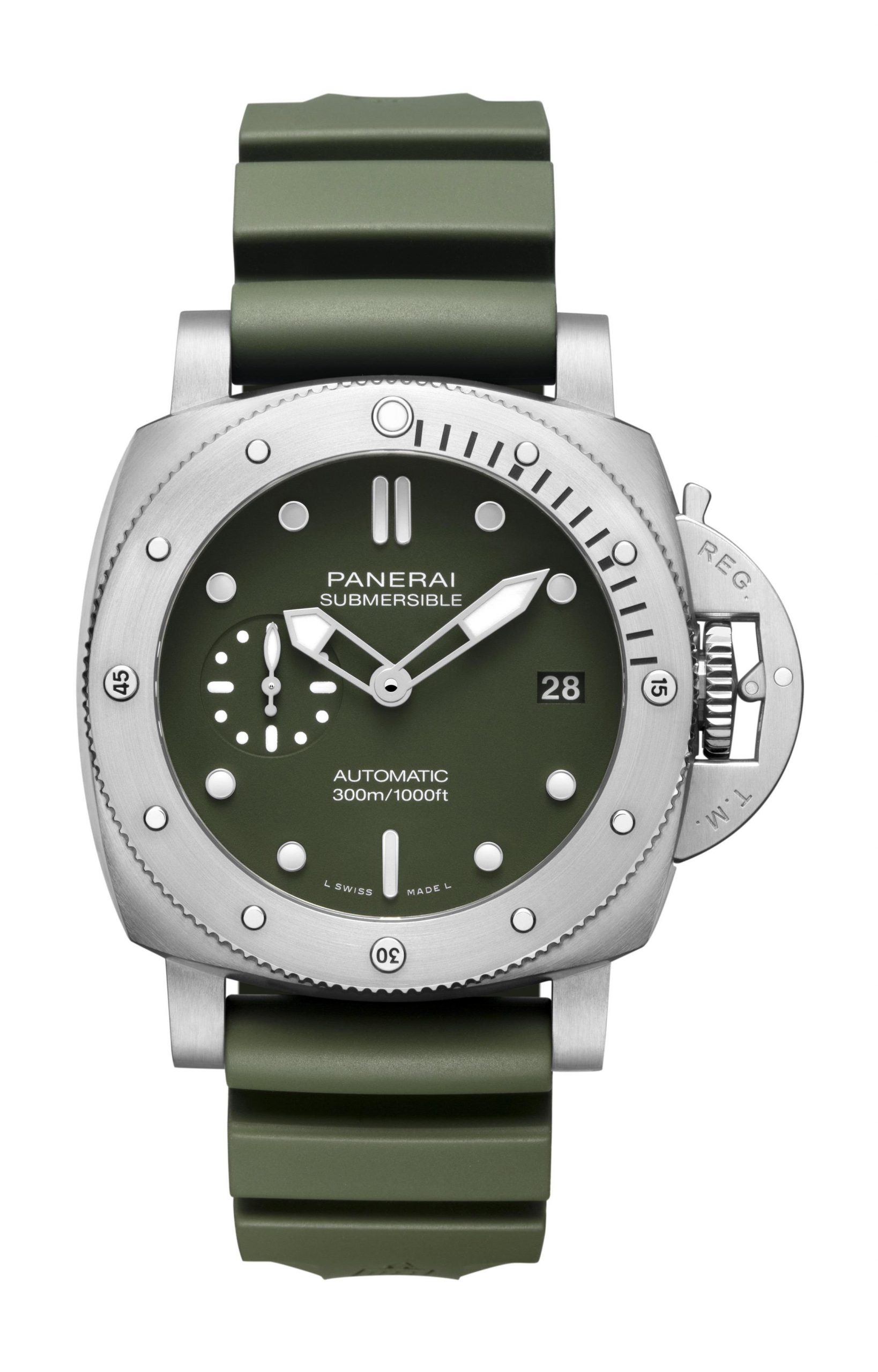 Panerai Submersible luxury timepiece - detailed view