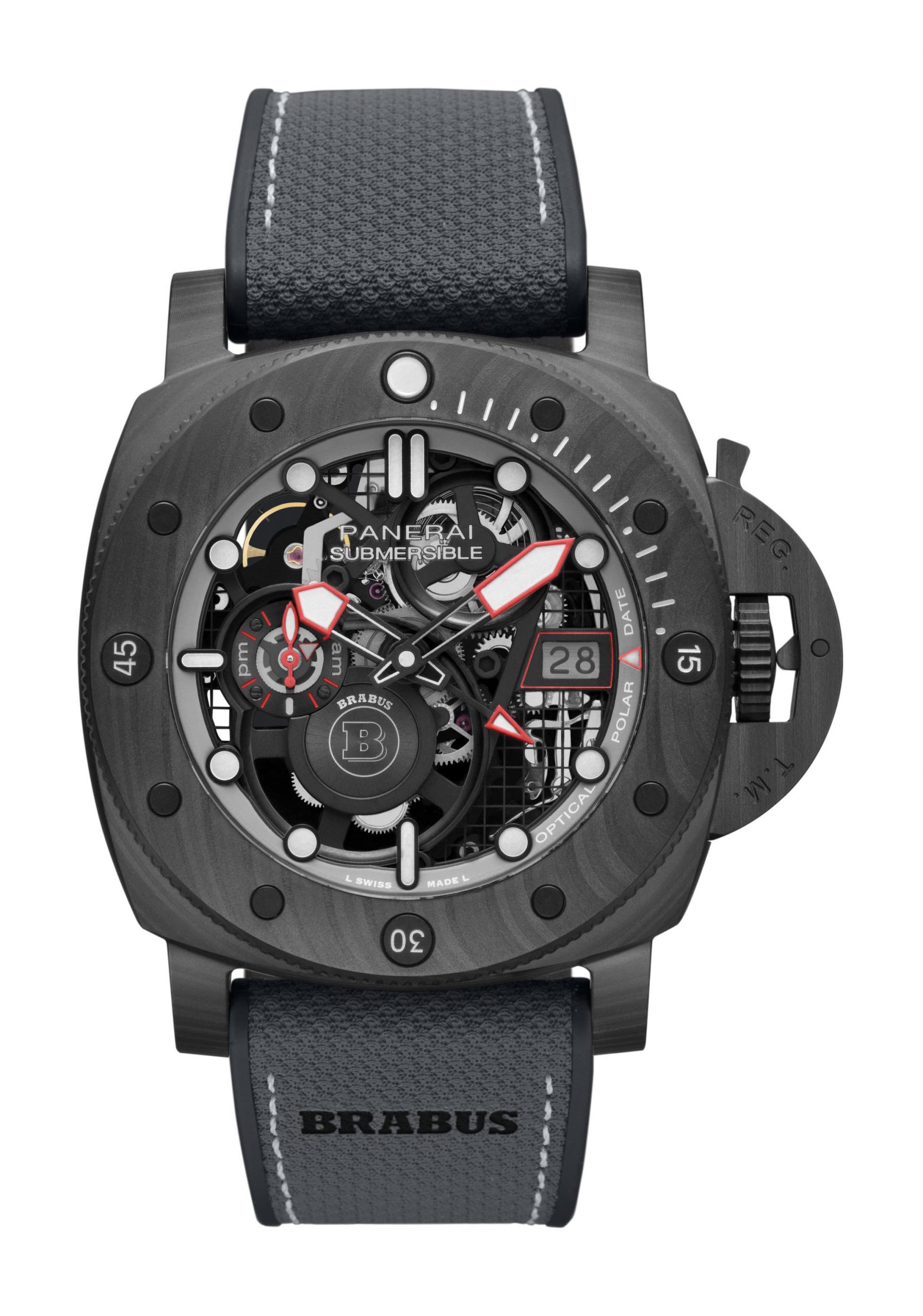 Panerai Submersible S Brabus Black Ops Edition luxury timepiece - detailed view