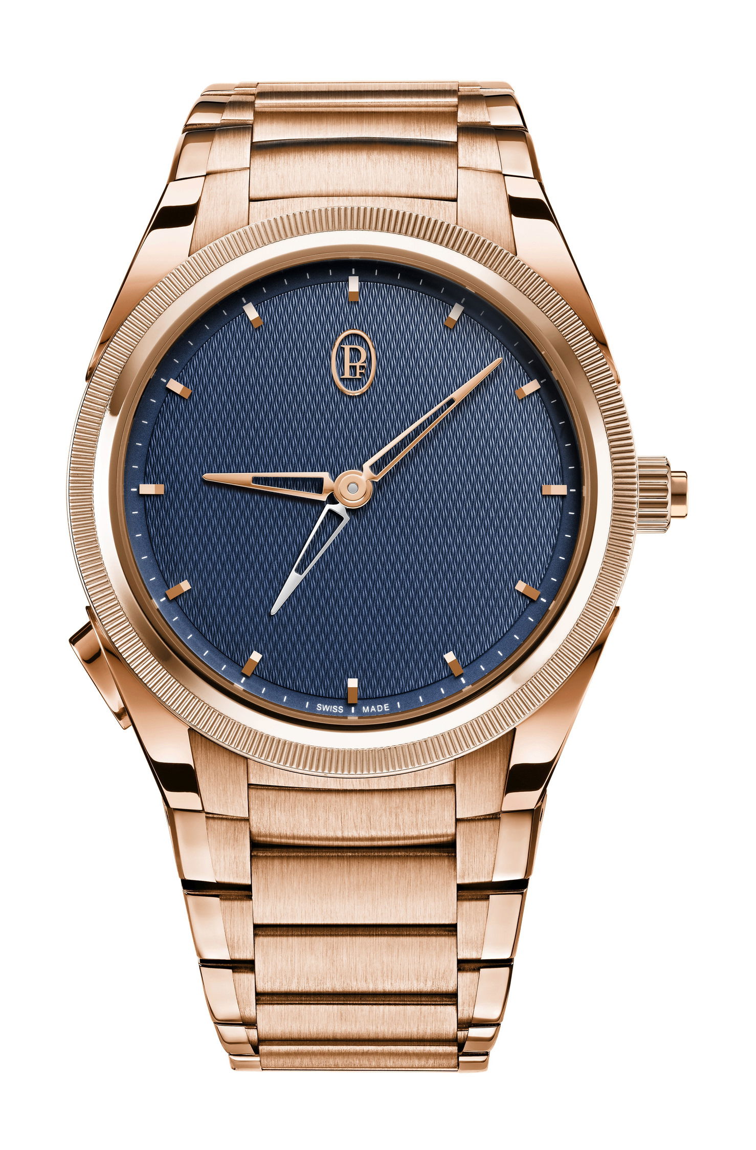 Parmigiani Fleurier Tonda PF GMT Rattrapante Rose Gold luxury timepiece - detailed view