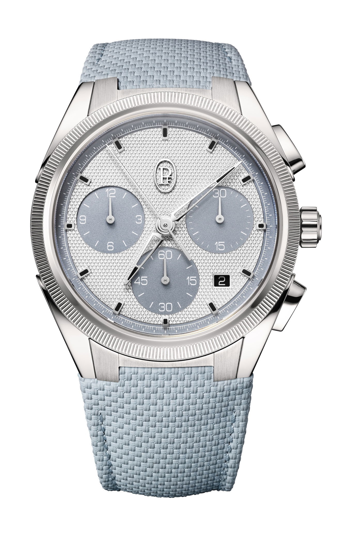 Parmigiani Fleurier Tonda PF Sport Chronograph Arctic Grey luxury timepiece - detailed view