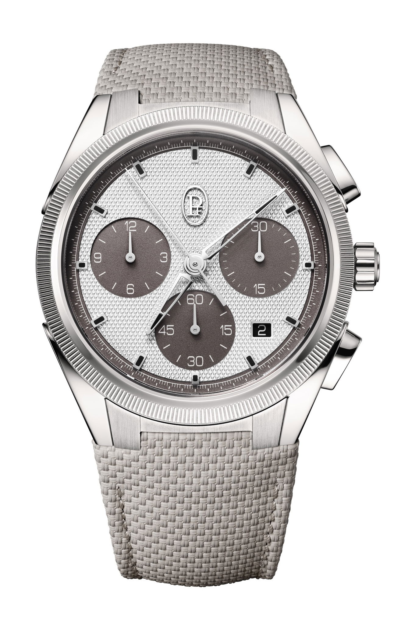 Parmigiani Fleurier Tonda PF Sport Chronograph London Grey luxury timepiece - detailed view