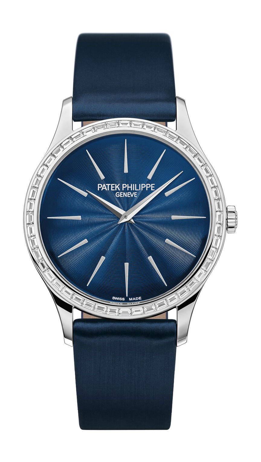 Patek Philippe Calatrava luxury timepiece - detailed view