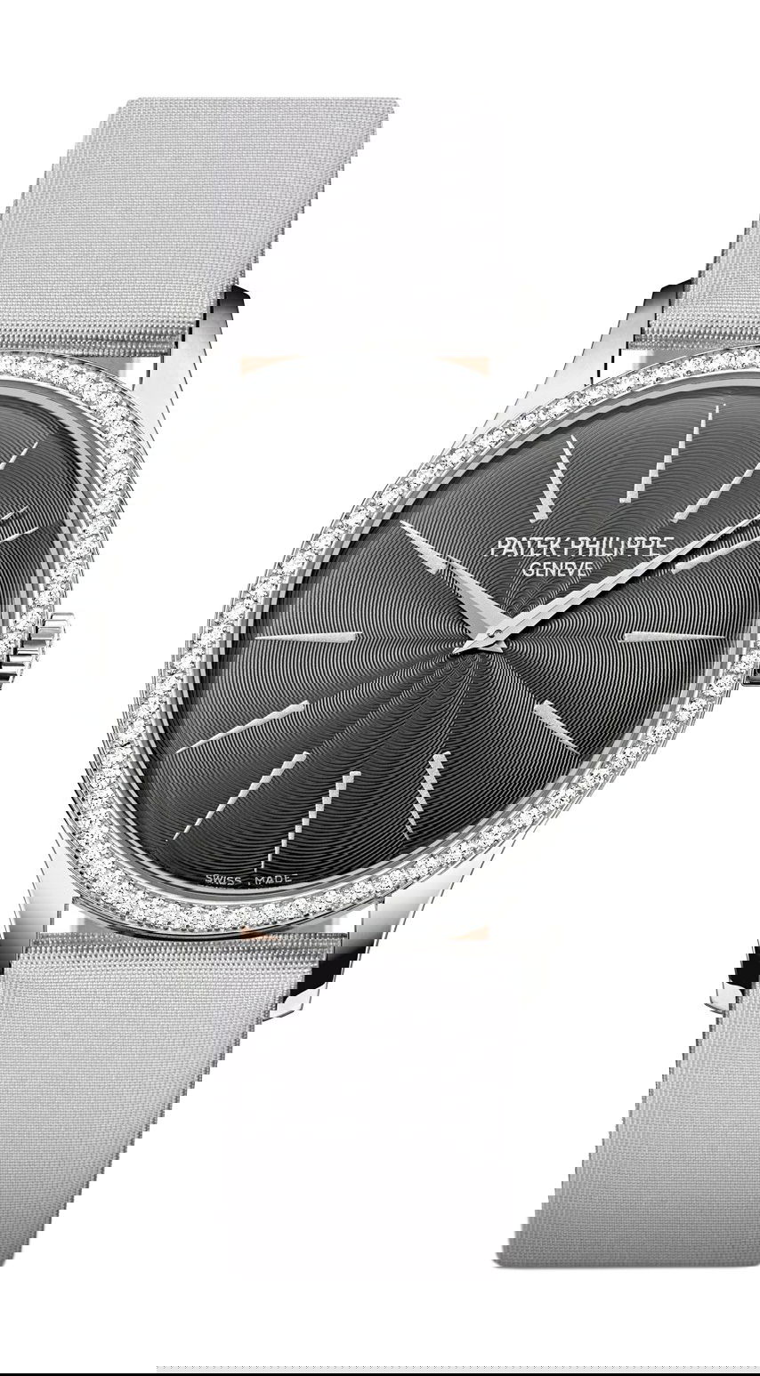 Patek Philippe Calatrava luxury timepiece - detailed view