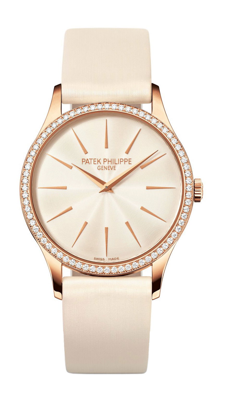 Patek Philippe Calatrava luxury timepiece - detailed view