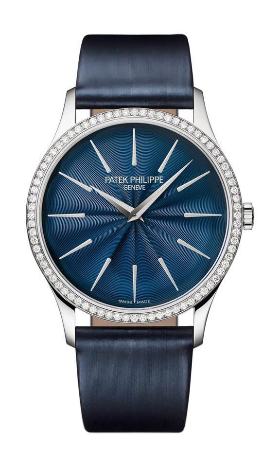 Patek Philippe Calatrava luxury timepiece - detailed view