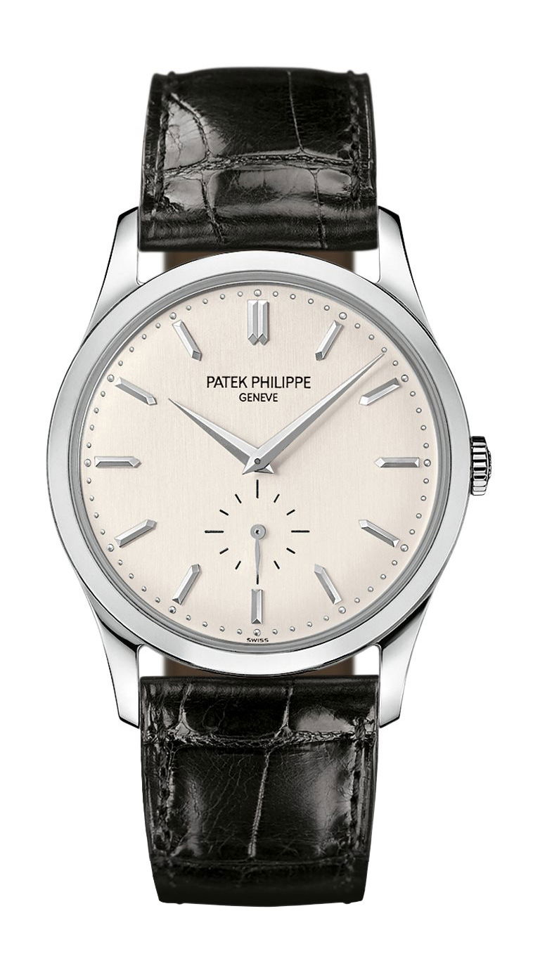 Patek Philippe Calatrava luxury timepiece - detailed view