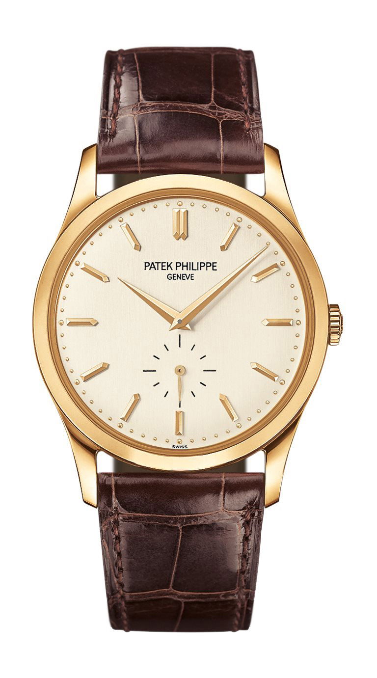 Patek Philippe Calatrava luxury timepiece - detailed view