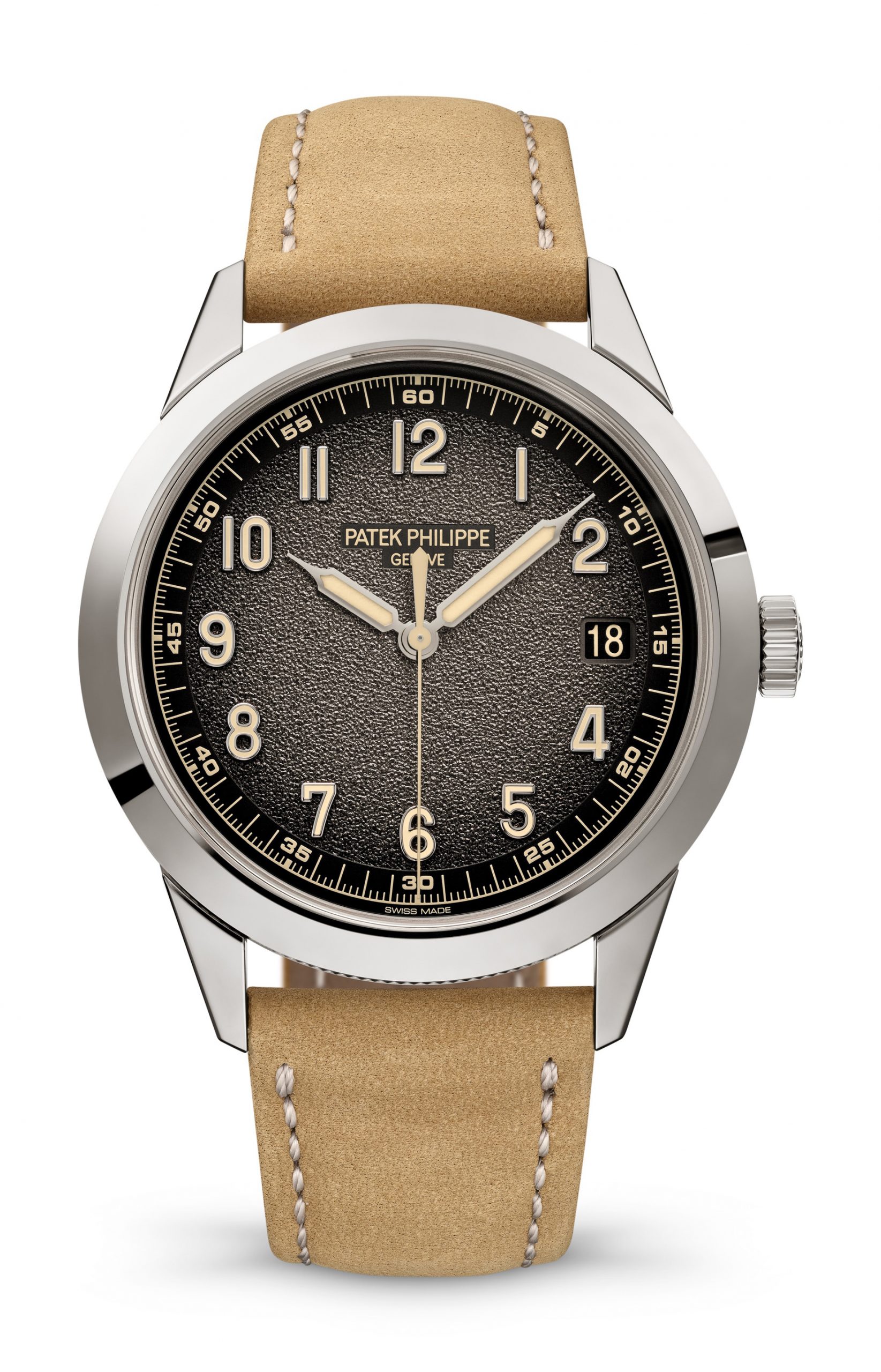 Patek Philippe Calatrava luxury timepiece - detailed view